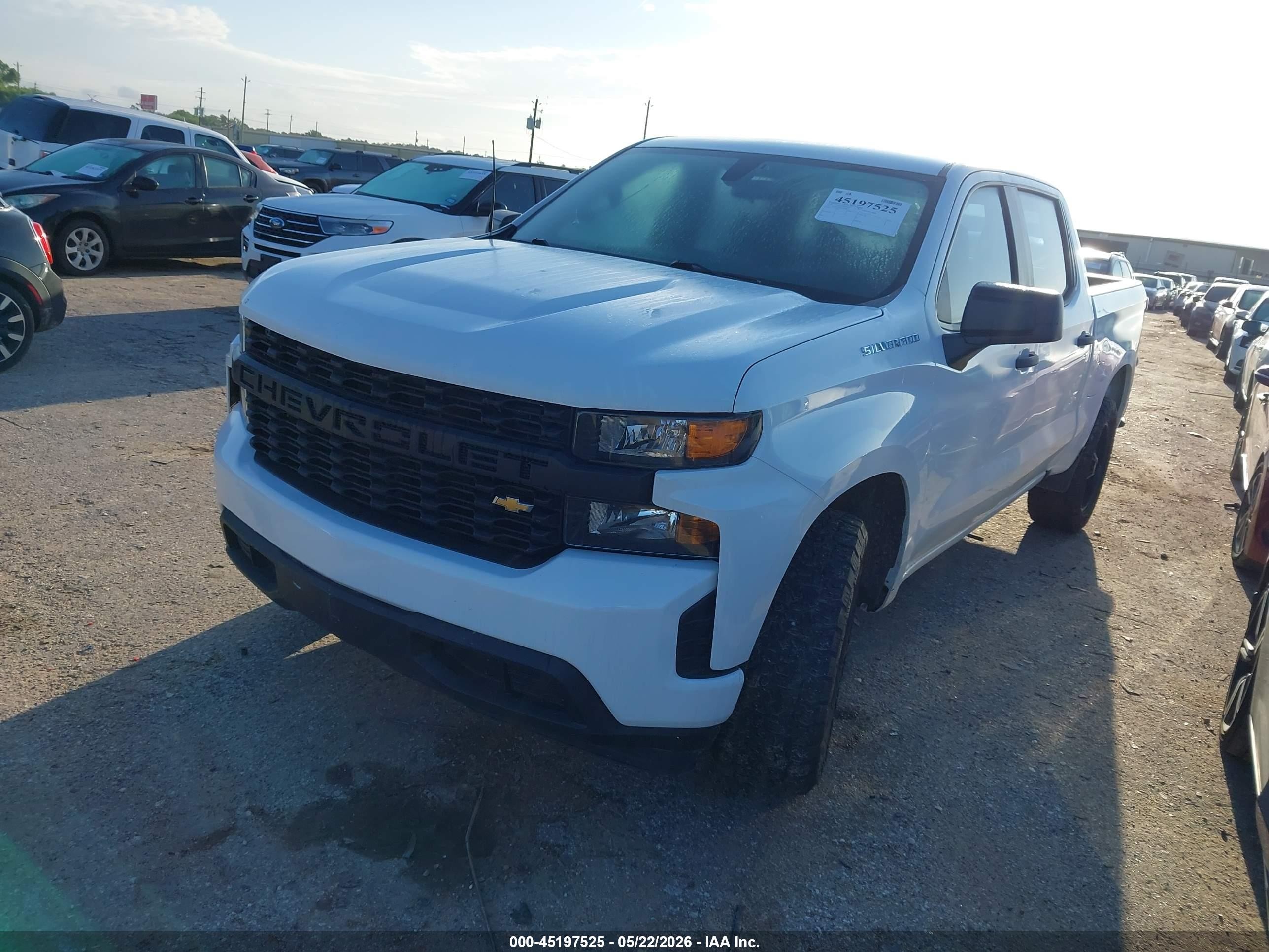 2019 Chevrolet Silverado 1500 Work Truck White vin: 1GCPWAEH2KZ418205