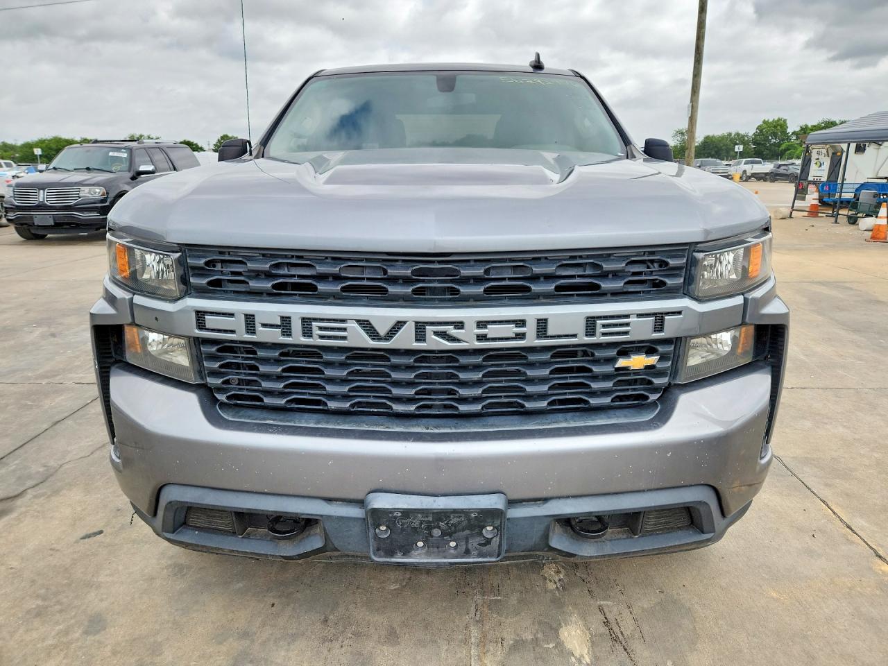 2021 Chevrolet Silverado C1500 Custom Gray vin: 1GCPWBEK2MZ222298