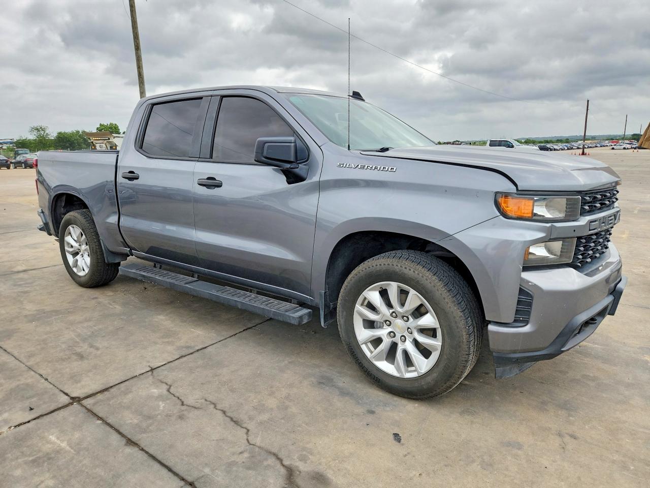 2021 Chevrolet Silverado C1500 Custom Gray vin: 1GCPWBEK2MZ222298