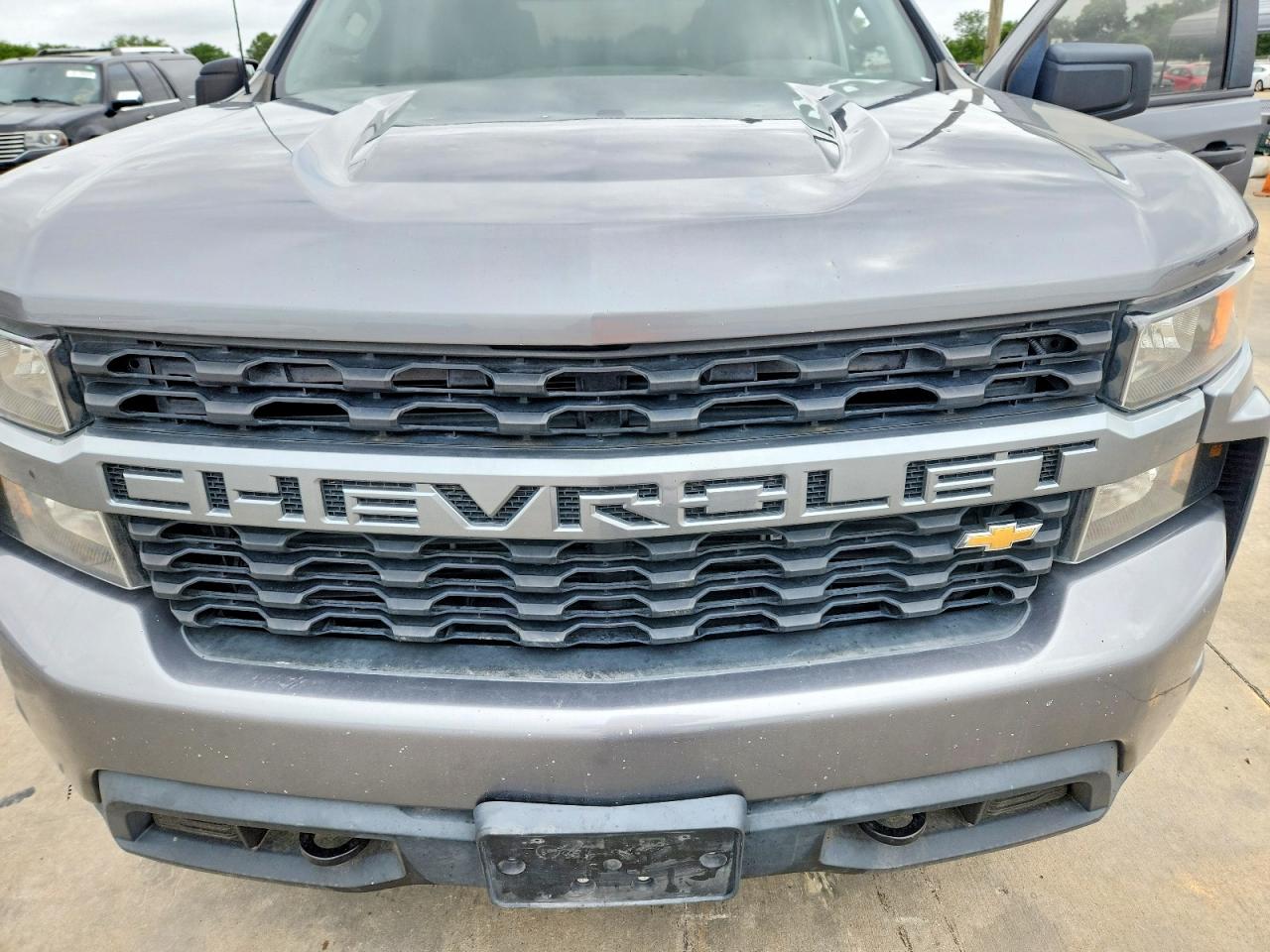 2021 Chevrolet Silverado C1500 Custom Gray vin: 1GCPWBEK2MZ222298