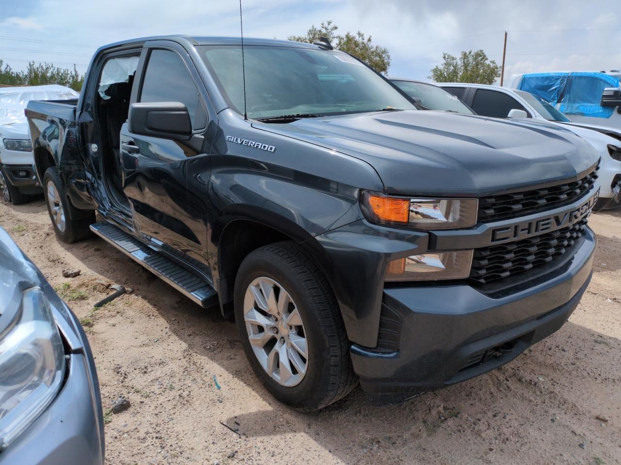 2022 Chevrolet Silverado Ltd C1500 Custom   Black vin: 1GCPWBEK9NZ106324