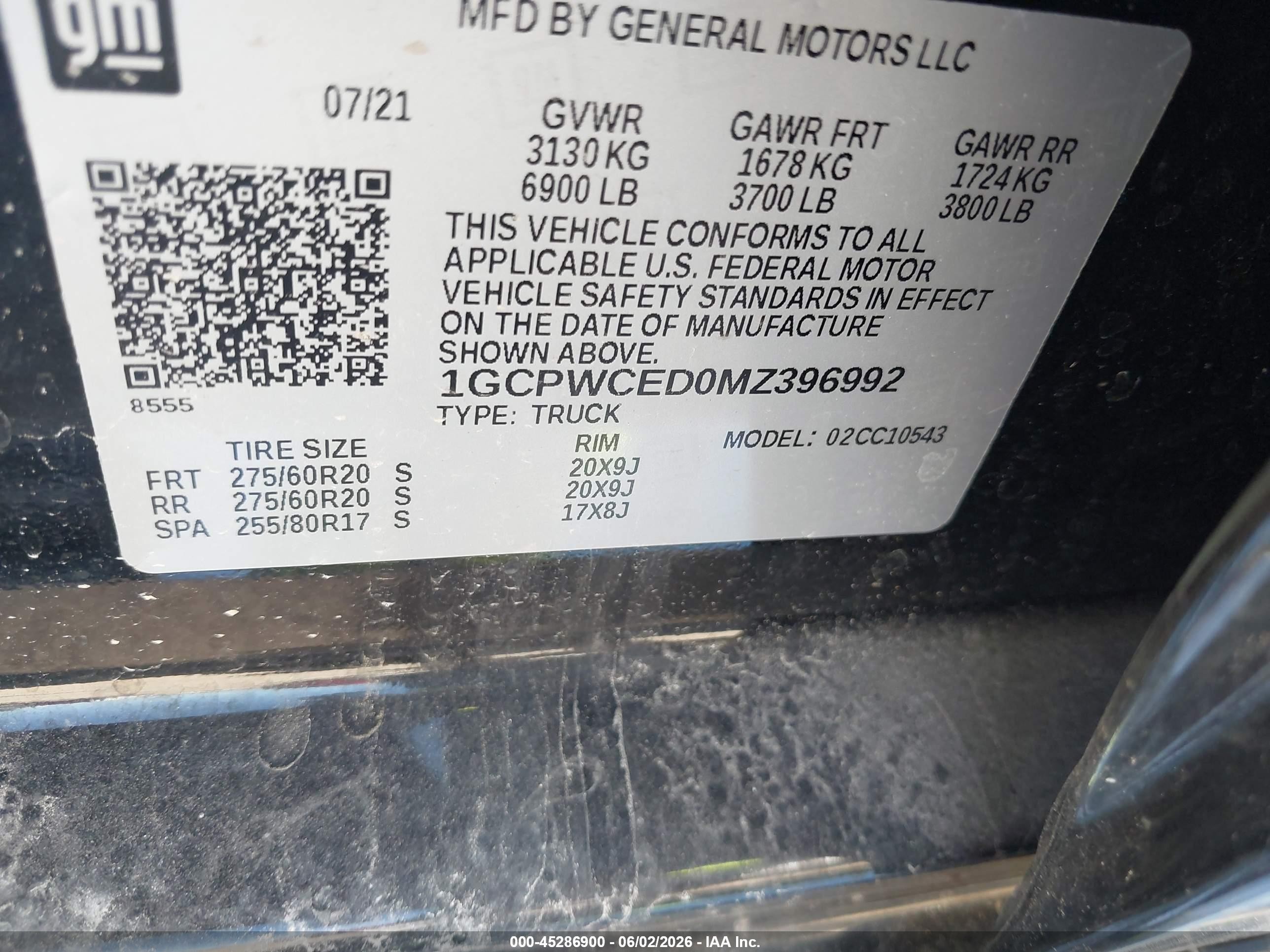 2021 Chevrolet Silverado 1500 2wd  Short Bed Lt Черный vin: 1GCPWCED0MZ396992
