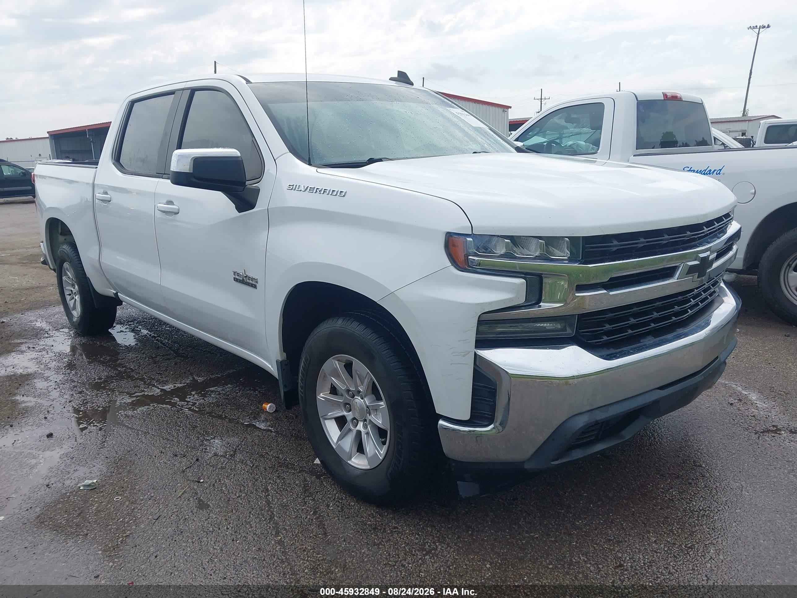 2020 Chevrolet Silverado 1500 White vin: 1GCPWCED2LZ173173