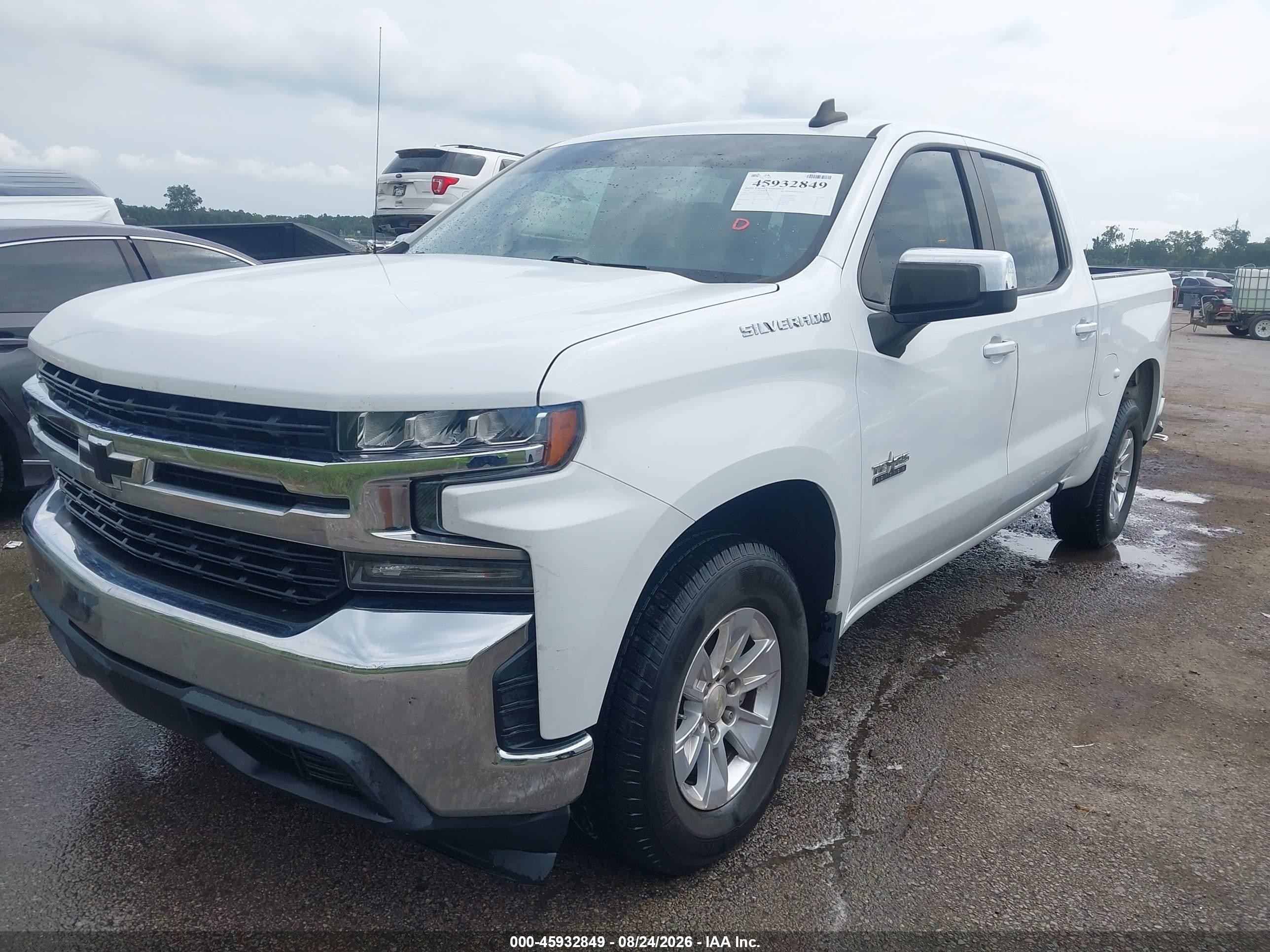 2020 Chevrolet Silverado 1500 White vin: 1GCPWCED2LZ173173
