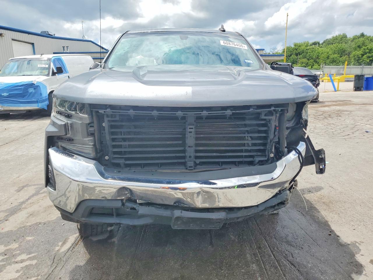 2021 Chevrolet Silverado C1500 Lt Gray vin: 1GCPWCEDXMZ128337
