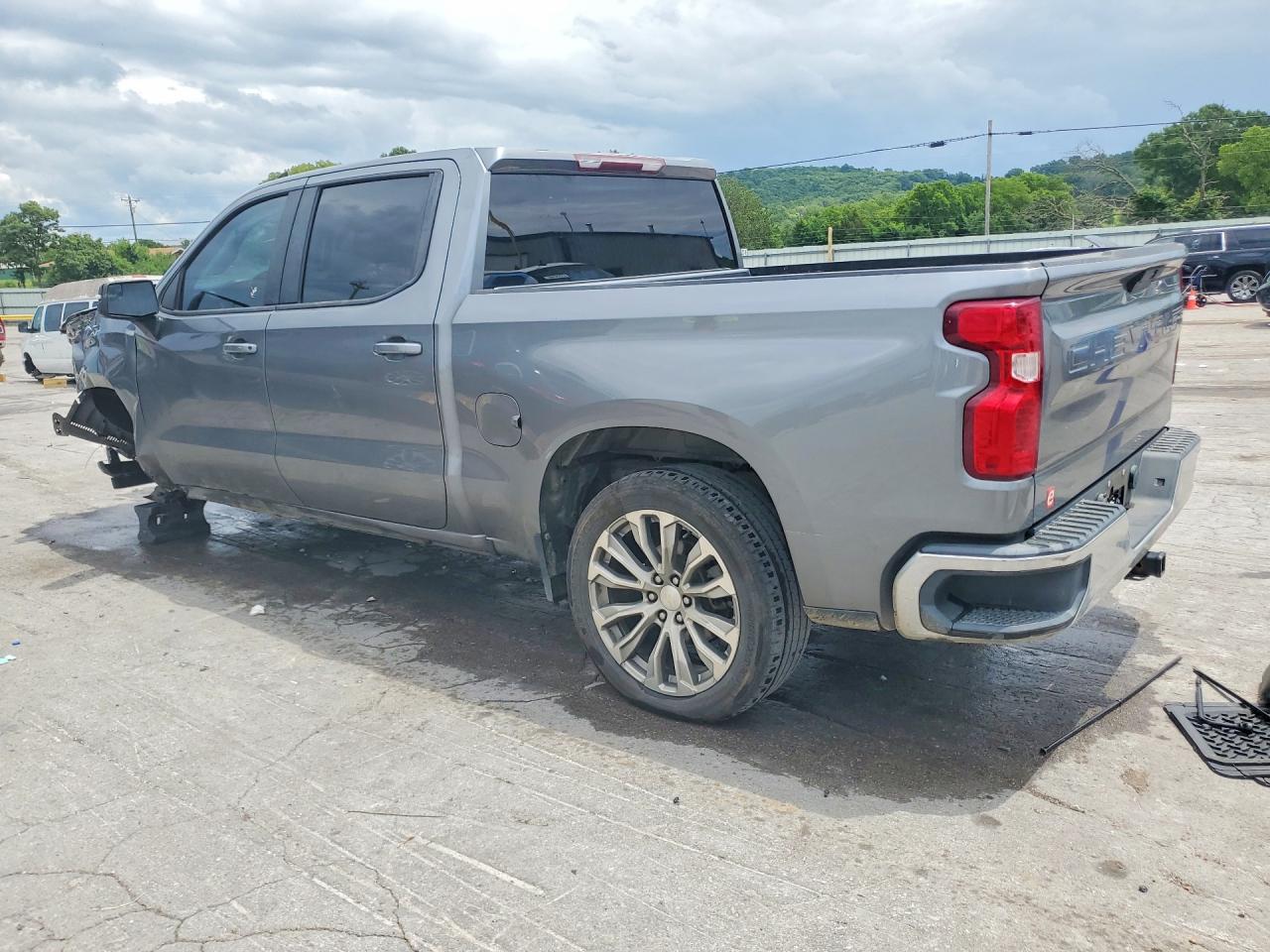 2021 Chevrolet Silverado C1500 Lt Gray vin: 1GCPWCEDXMZ128337