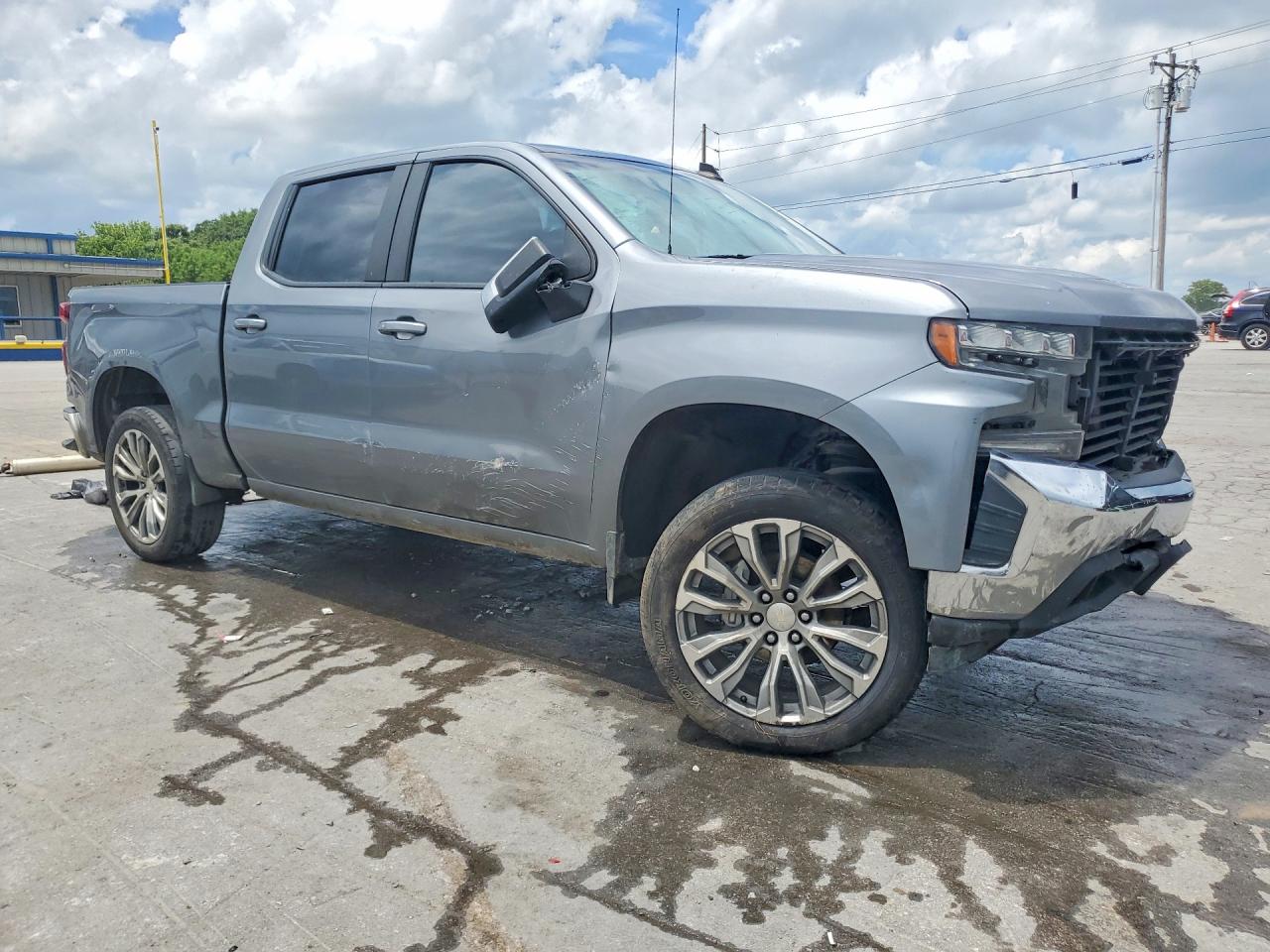 2021 Chevrolet Silverado C1500 Lt Gray vin: 1GCPWCEDXMZ128337