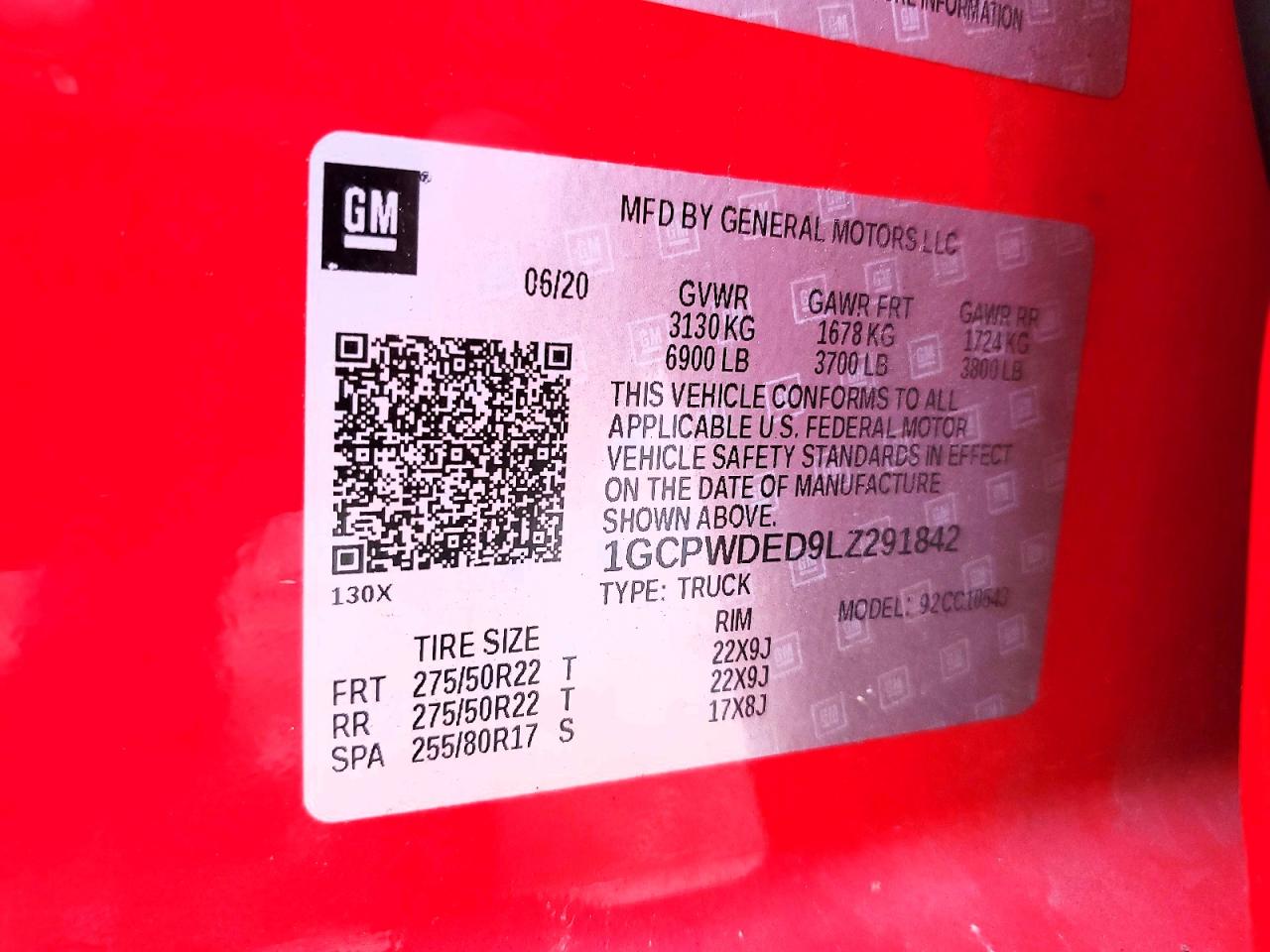 2020 Chevrolet Silverado C1500 Rst Red vin: 1GCPWDED9LZ291842