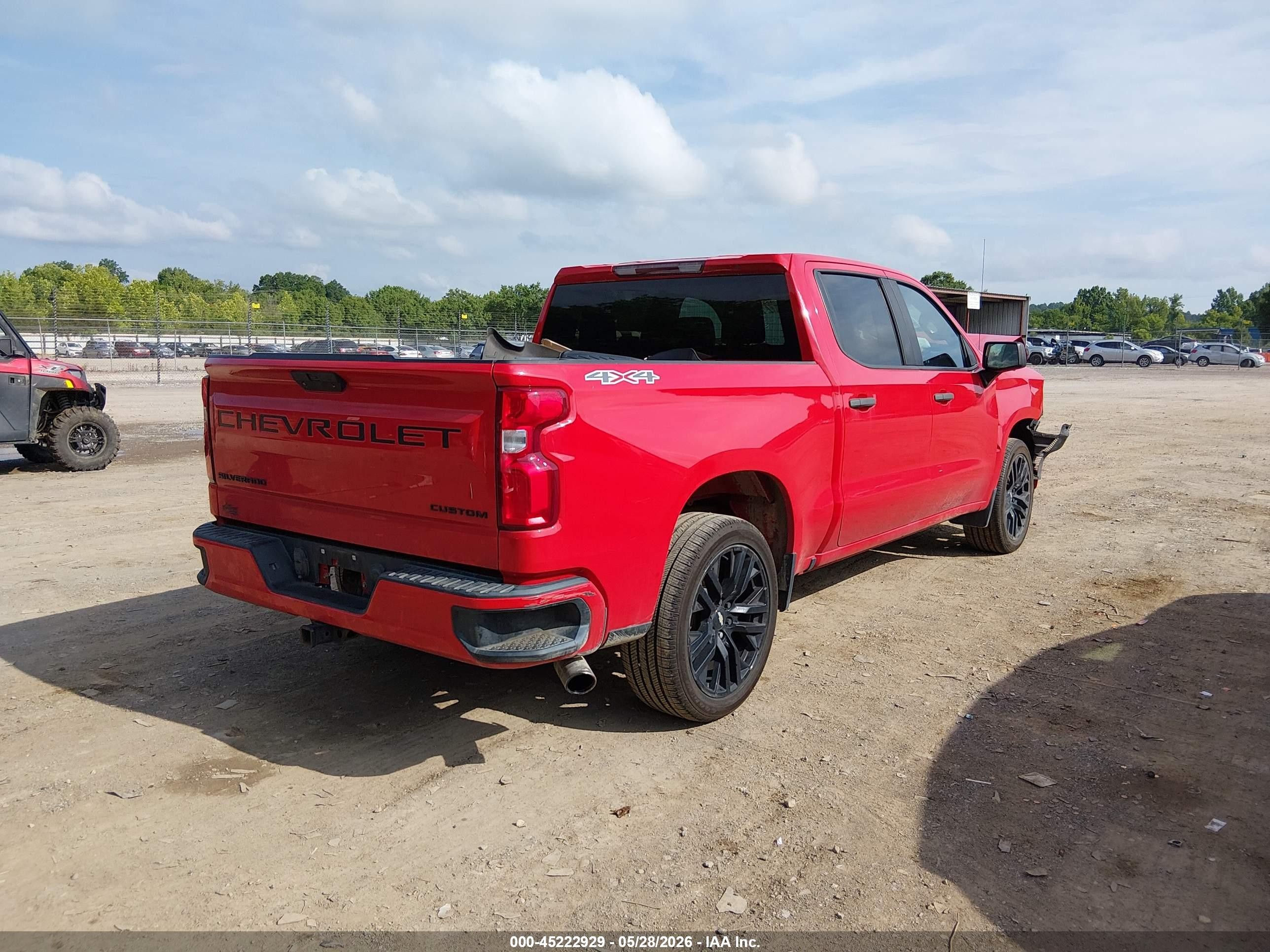 2019 Chevrolet Silverado 1500 Custom Red vin: 1GCPYBEH6KZ372295