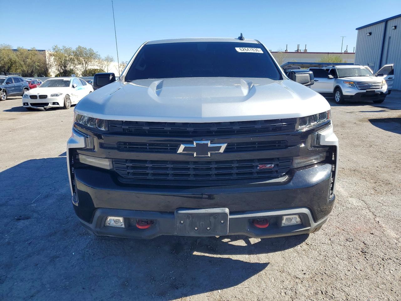 2021 Chevrolet Silverado K1500 Lt Trail Boss Silver vin: 1GCPYFED0MZ259479
