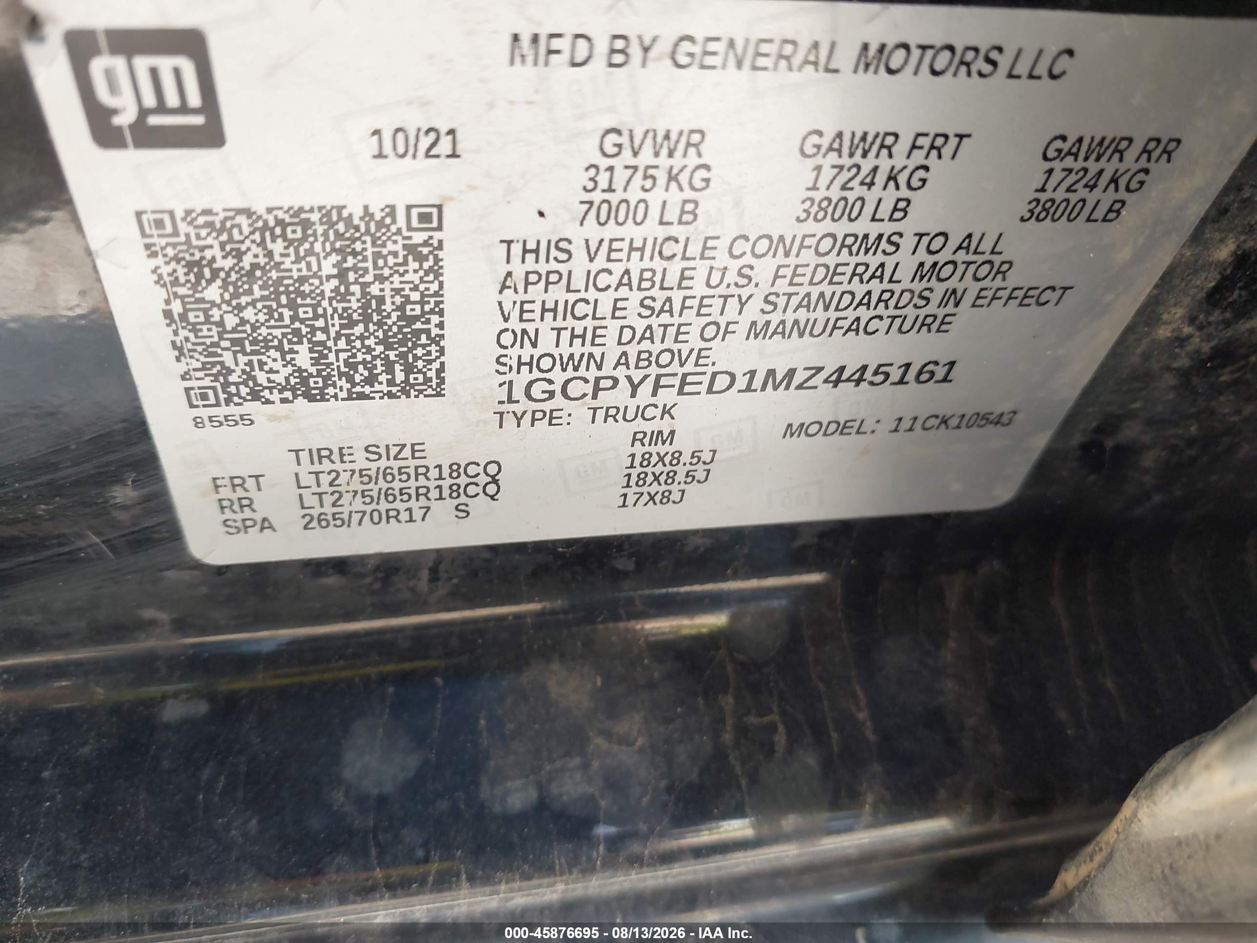 2021 Chevrolet Silverado 1500 4wd  Short Bed Lt Trail Boss Black vin: 1GCPYFED1MZ445161