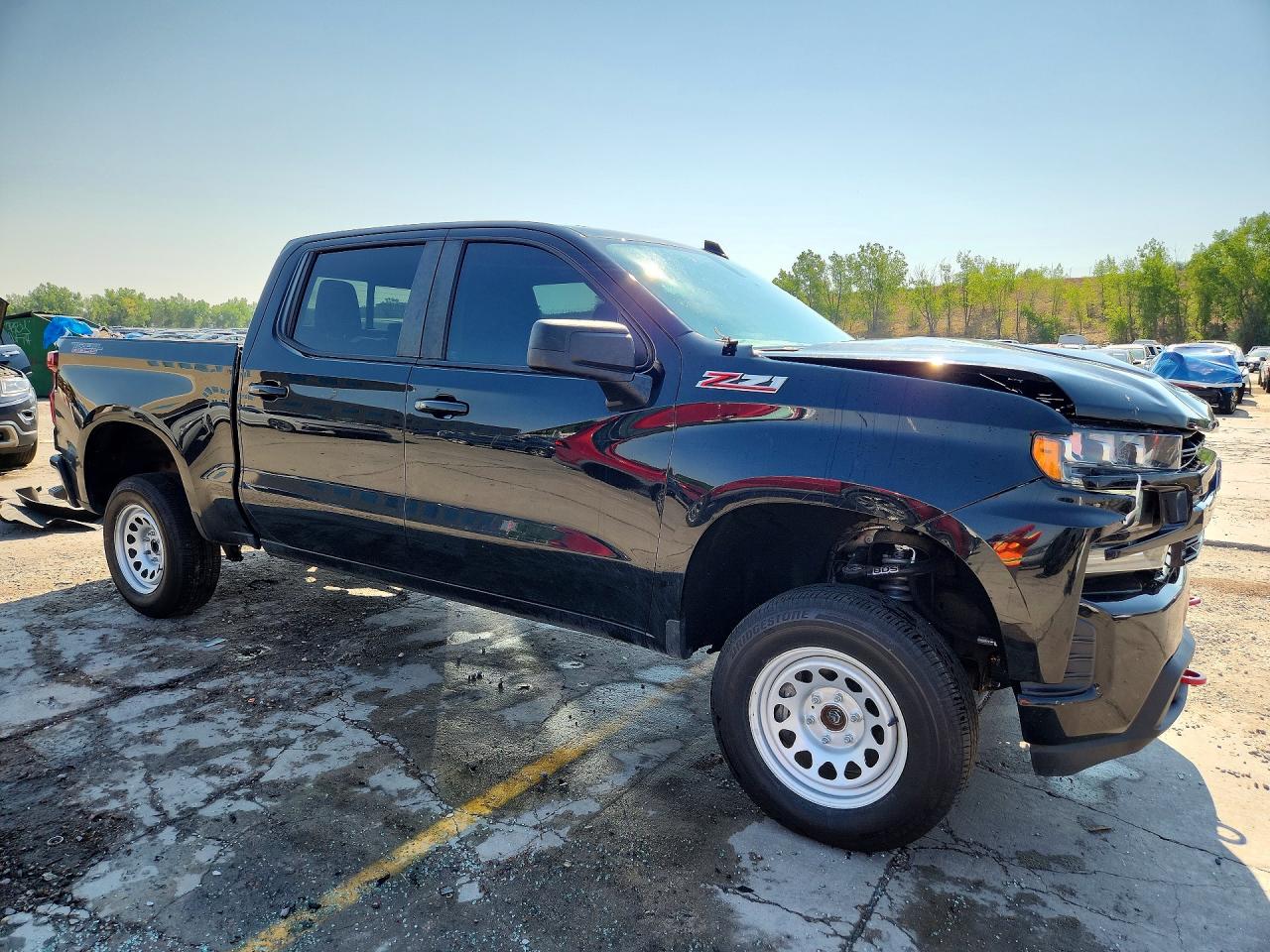 2021 Chevrolet Silverado K1500 Lt Trail Boss Черный vin: 1GCPYFEL7MZ371820