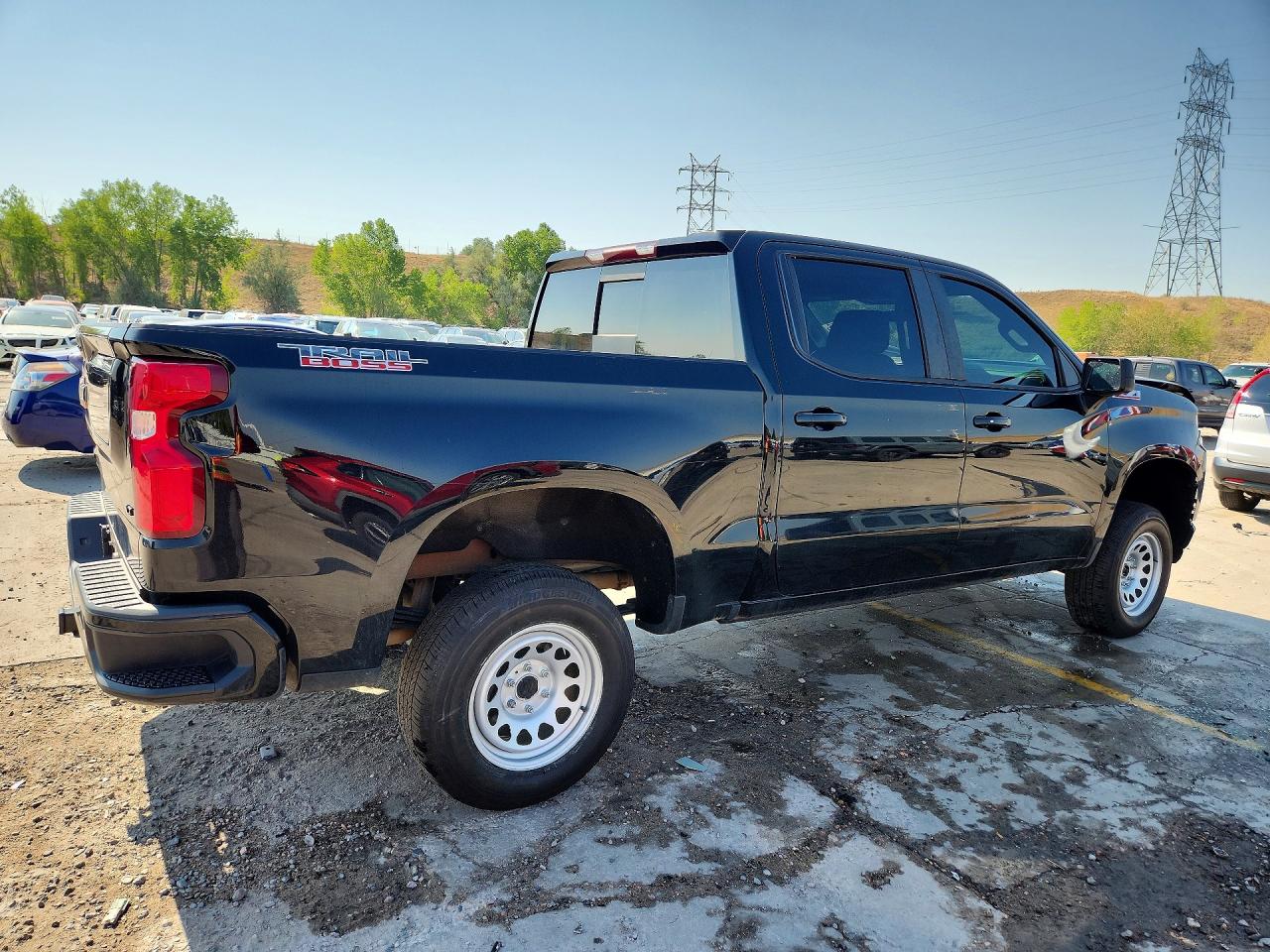 2021 Chevrolet Silverado K1500 Lt Trail Boss Черный vin: 1GCPYFEL7MZ371820