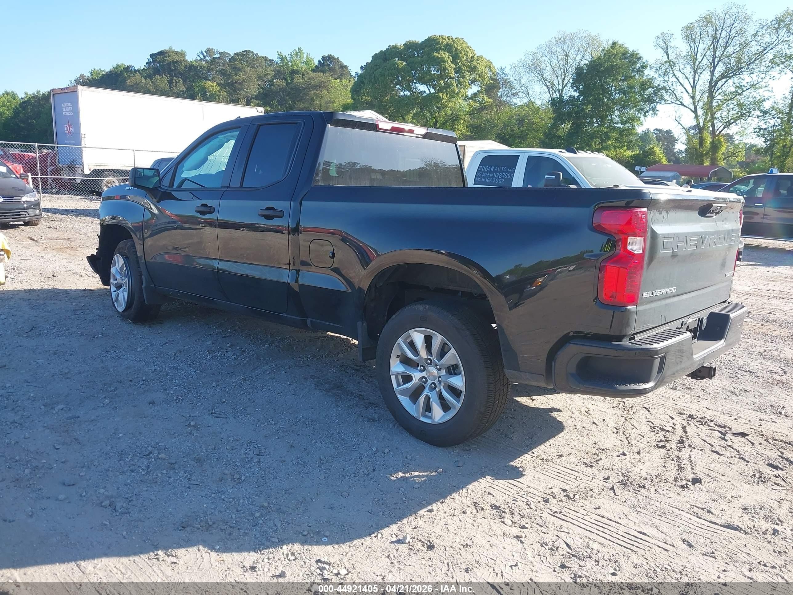2025 Chevrolet Silverado 1500 2wd  Standard Bed Custom Черный vin: 1GCRABEK9SZ189126