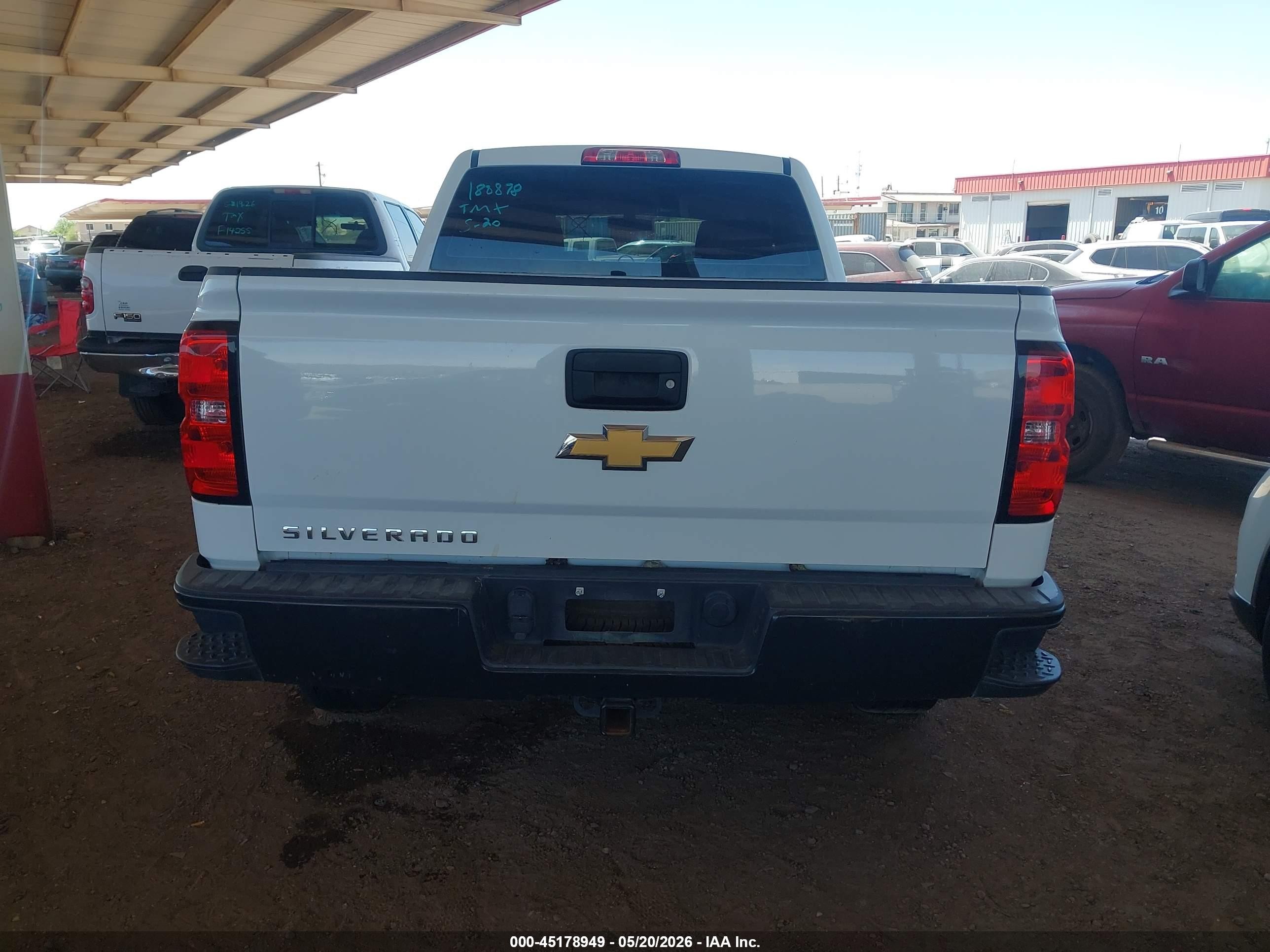 2017 Chevrolet Silverado 1500 Wt White vin: 1GCRCNEC0HZ188878