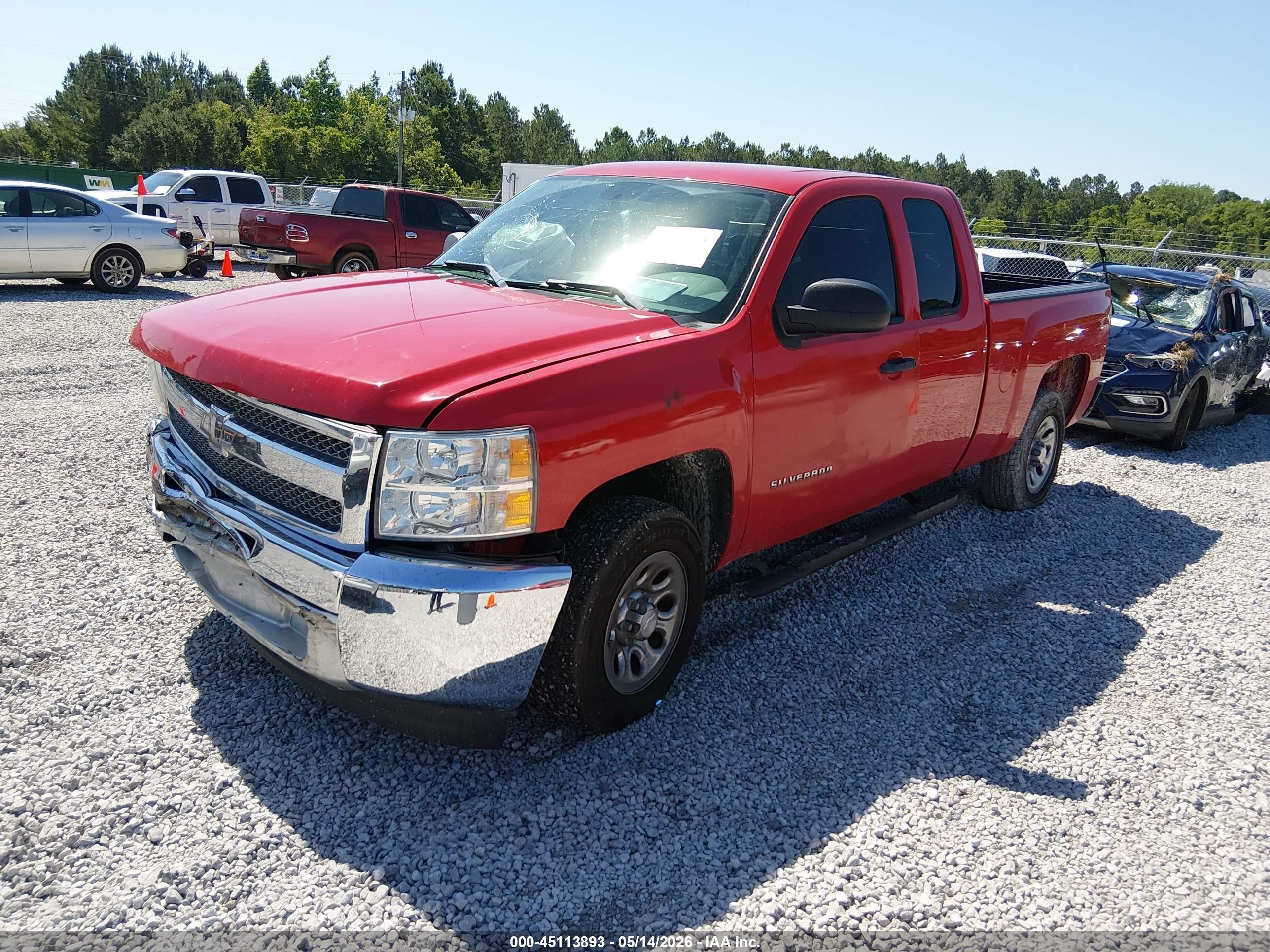 2013 Chevrolet Silverado 1500 Work Truck Red vin: 1GCRCPE05DZ390921