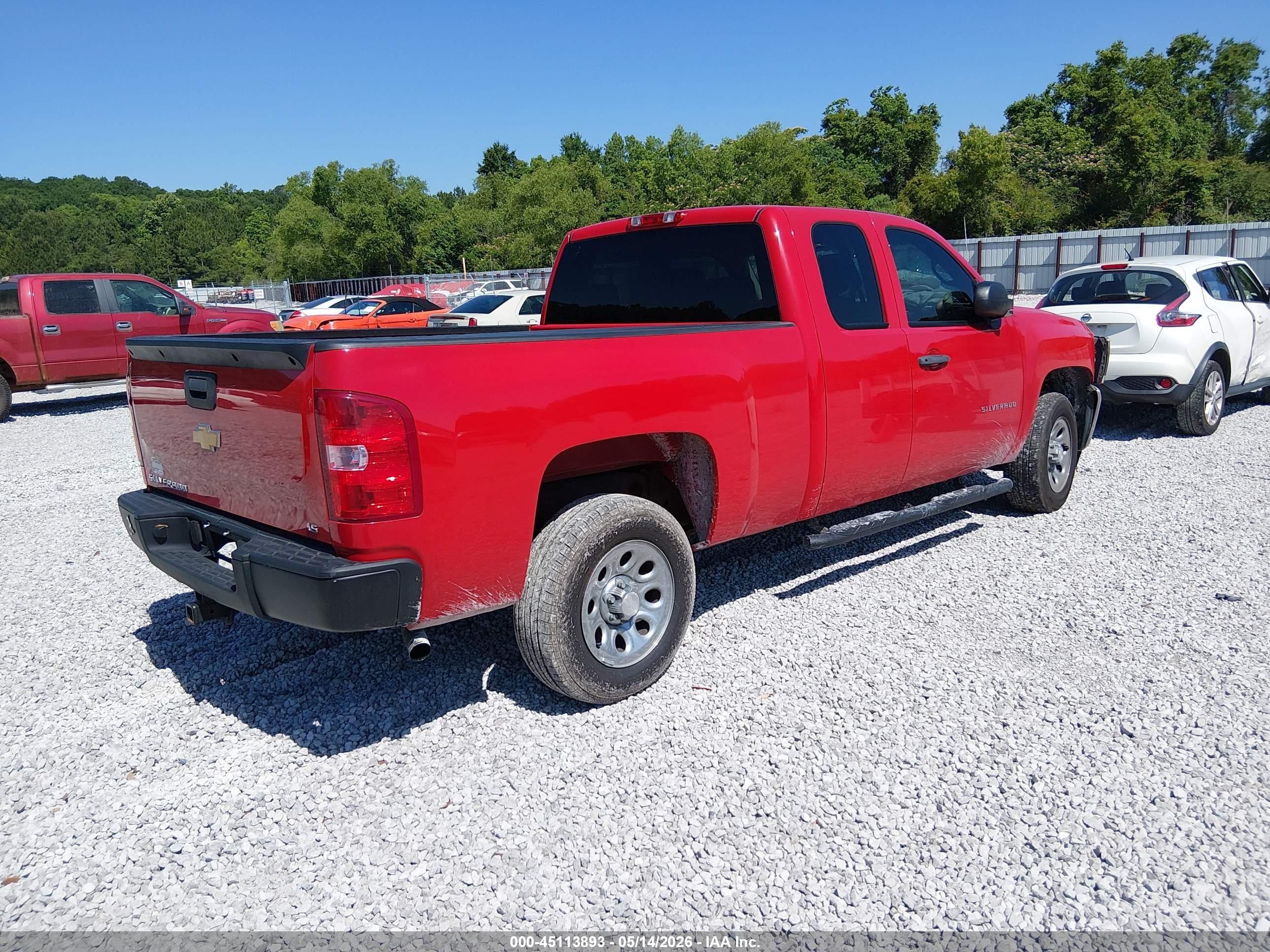 2013 Chevrolet Silverado 1500 Work Truck Red vin: 1GCRCPE05DZ390921