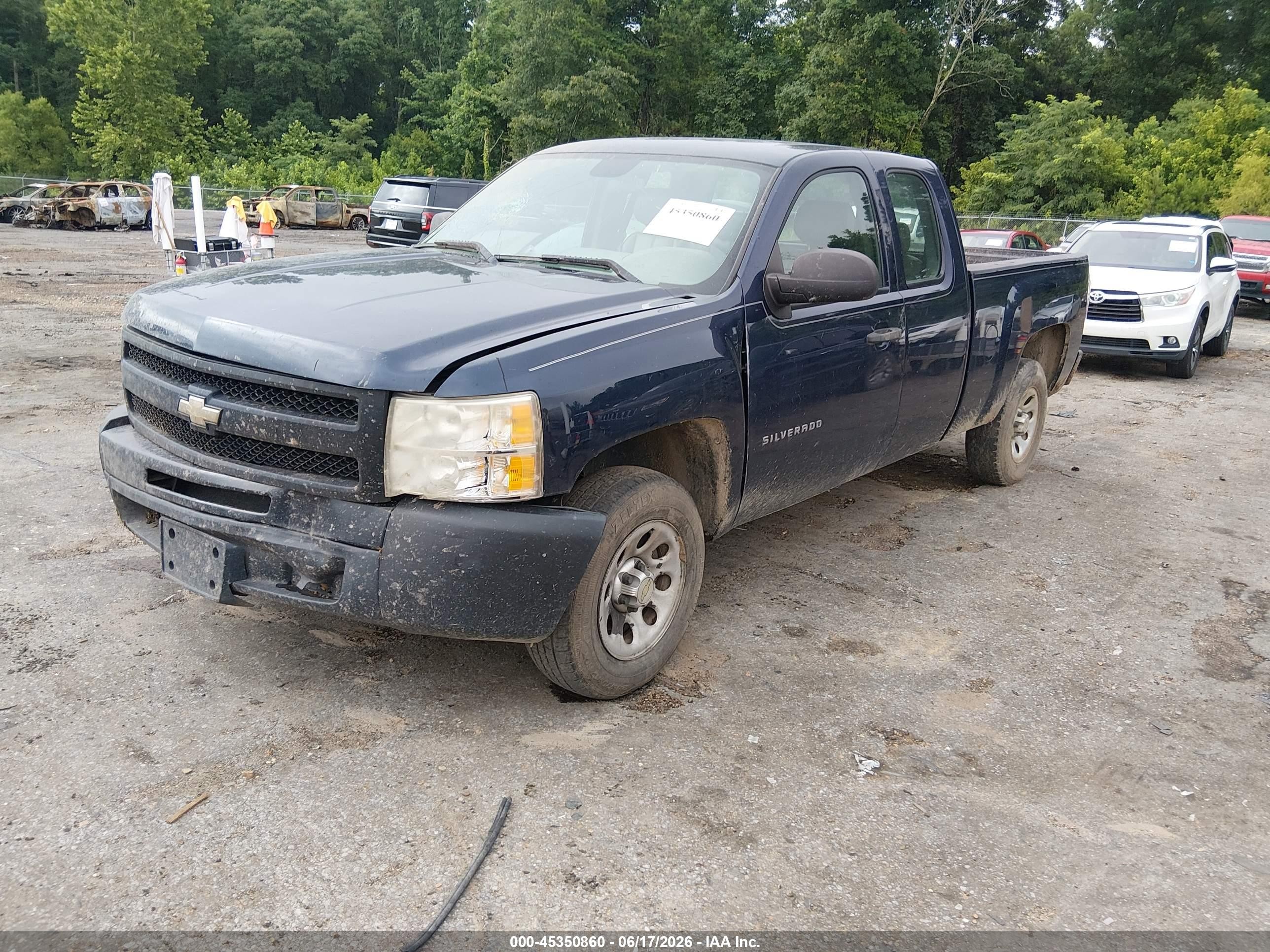 2011 Chevrolet Silverado 1500 Work Truck Синий vin: 1GCRCPE07BZ322648