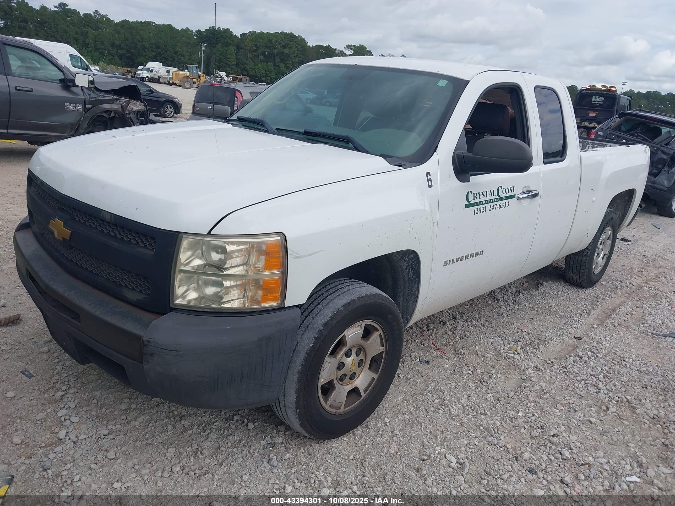 2013 Chevrolet Silverado 1500 Work Truck White vin: 1GCRCPEA1DZ385644