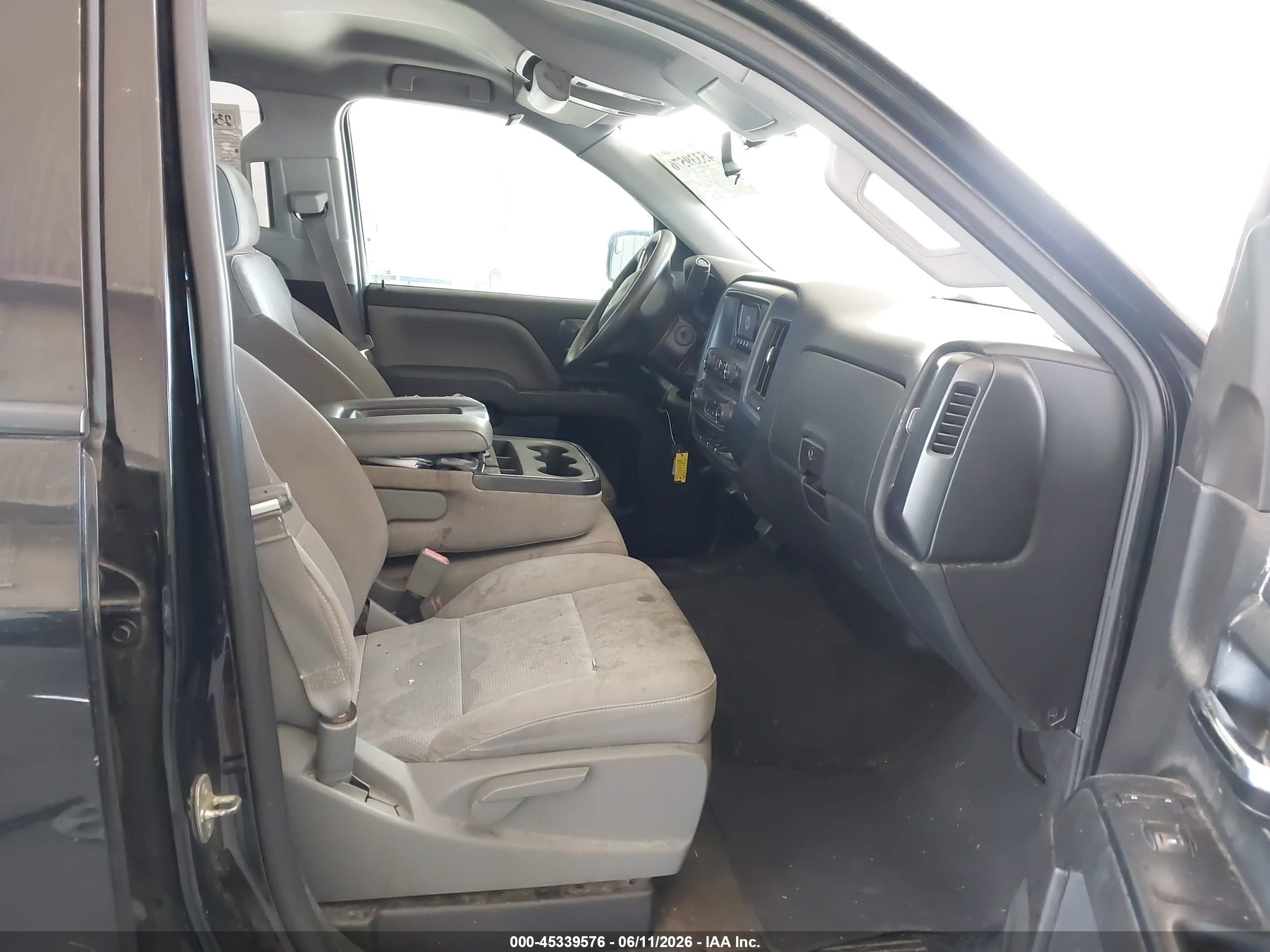 2015 Chevrolet Silverado 1500 Wt Black vin: 1GCRCPEC1FZ257666
