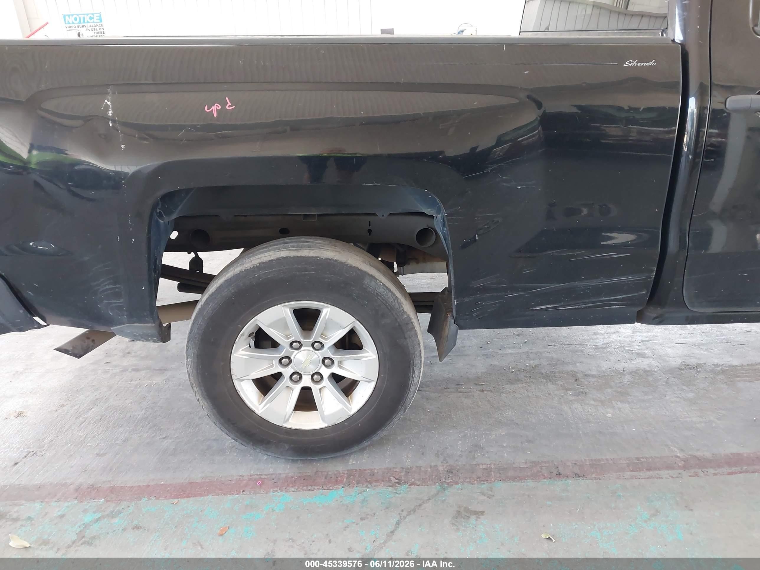 2015 Chevrolet Silverado 1500 Wt Black vin: 1GCRCPEC1FZ257666