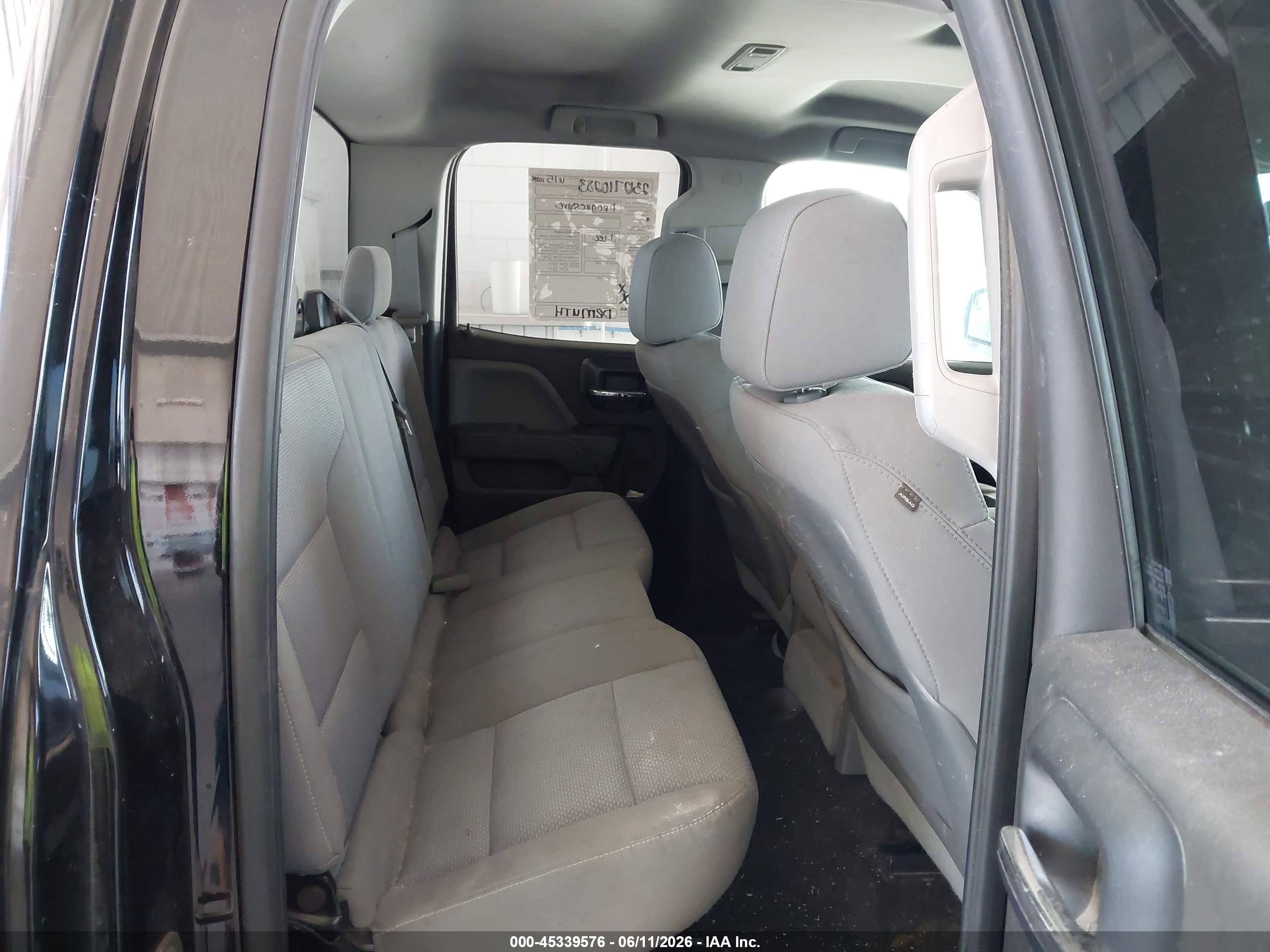 2015 Chevrolet Silverado 1500 Wt Black vin: 1GCRCPEC1FZ257666