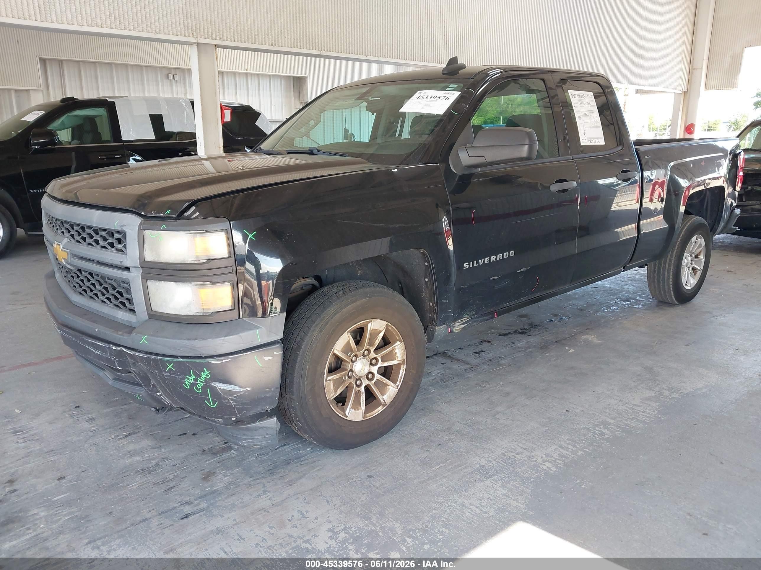 2015 Chevrolet Silverado 1500 Wt Black vin: 1GCRCPEC1FZ257666
