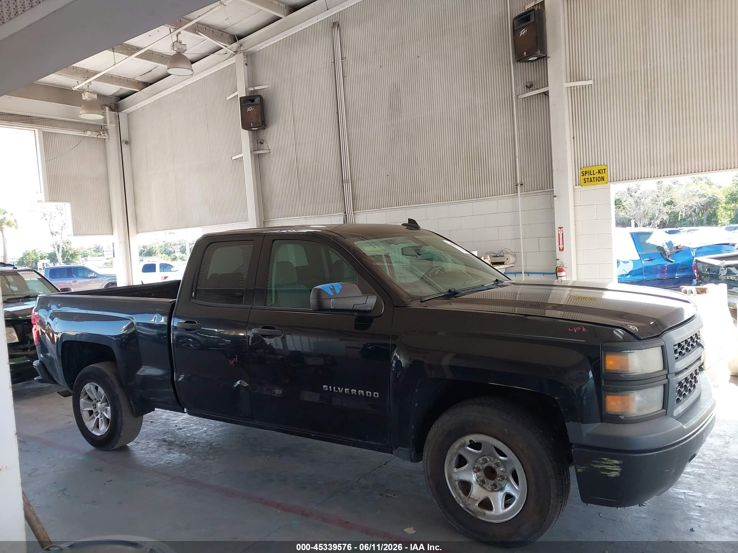 2015 Chevrolet Silverado 1500 Wt Black vin: 1GCRCPEC1FZ257666