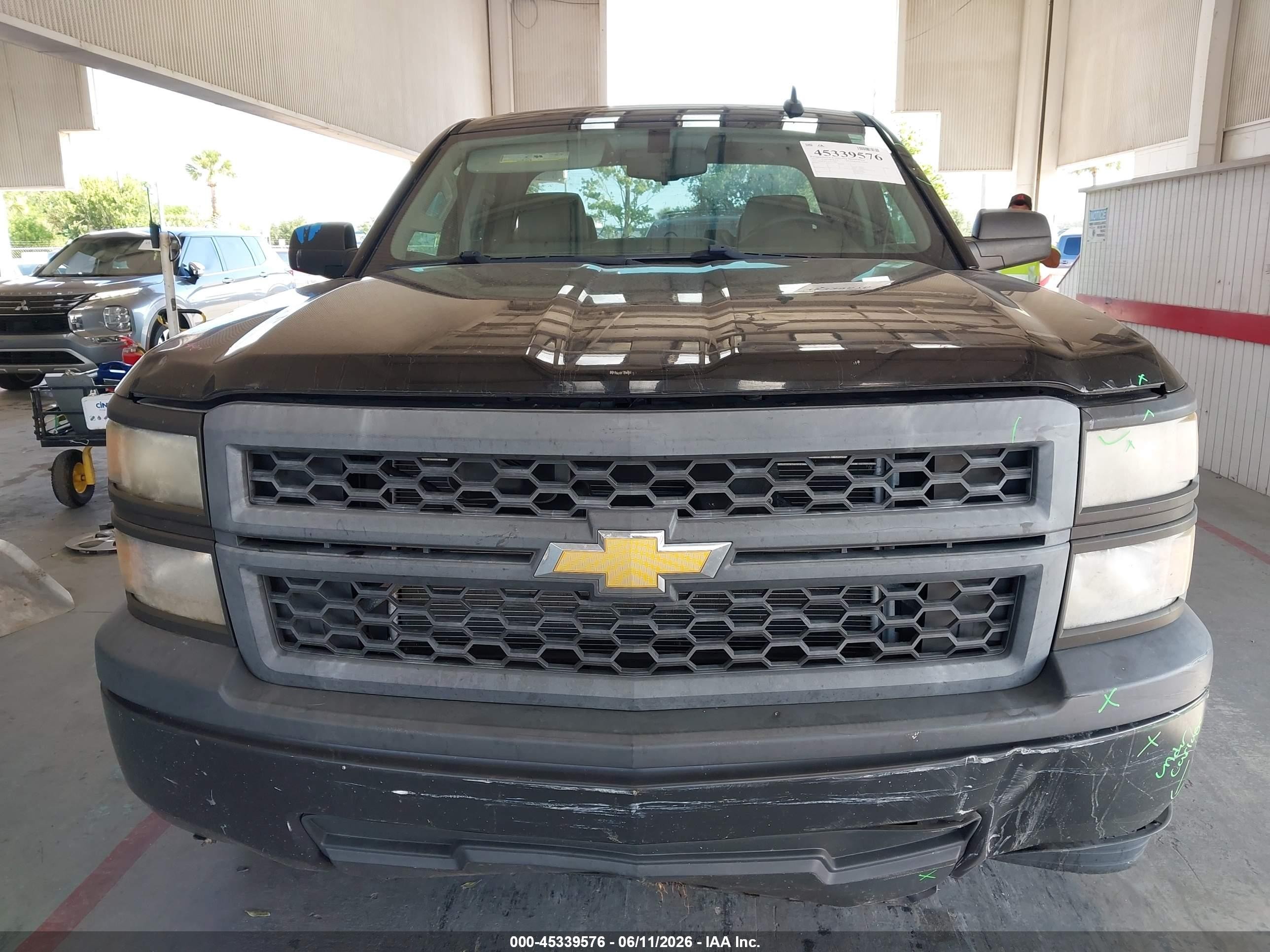 2015 Chevrolet Silverado 1500 Wt Black vin: 1GCRCPEC1FZ257666