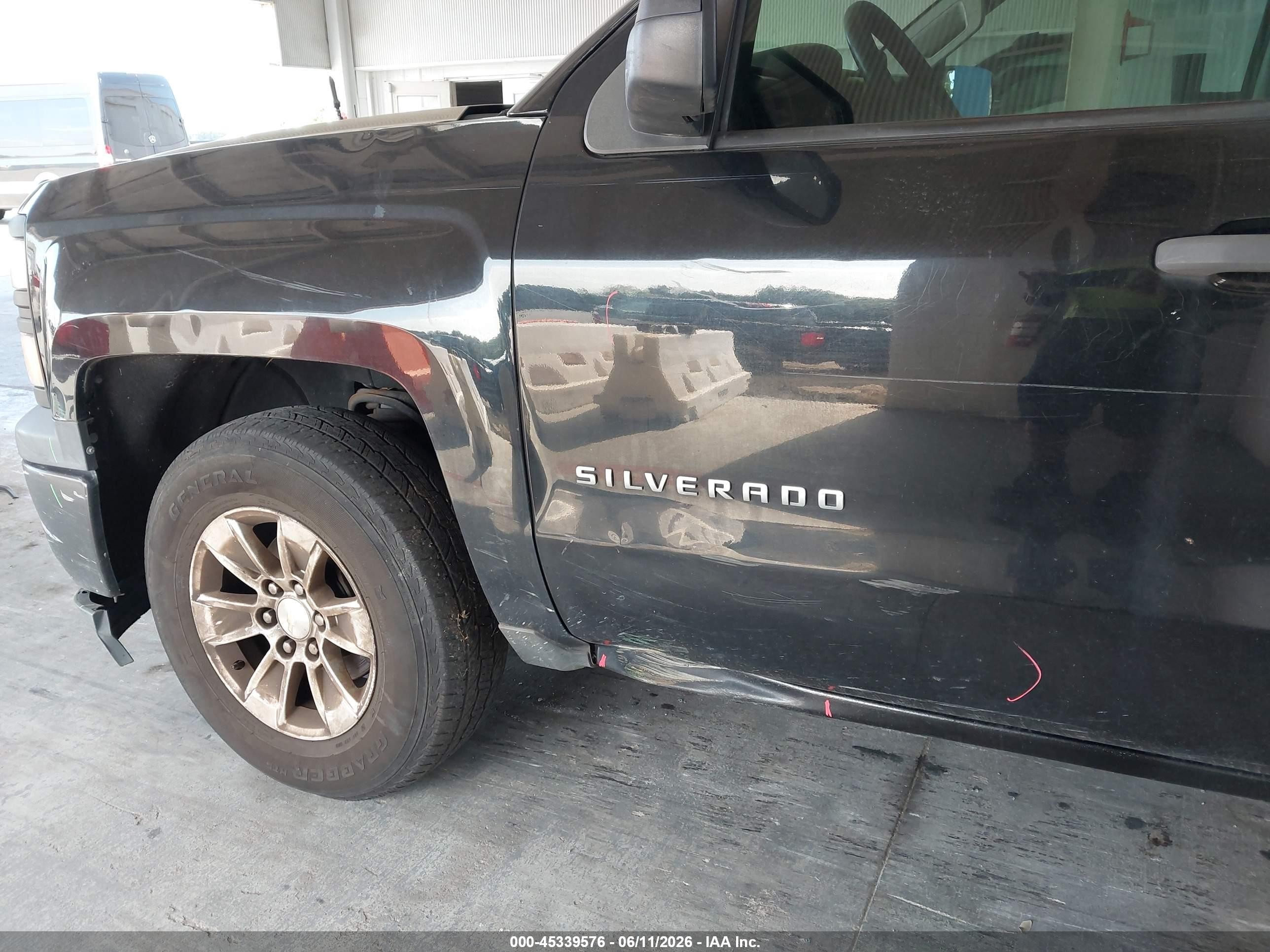 2015 Chevrolet Silverado 1500 Wt Black vin: 1GCRCPEC1FZ257666