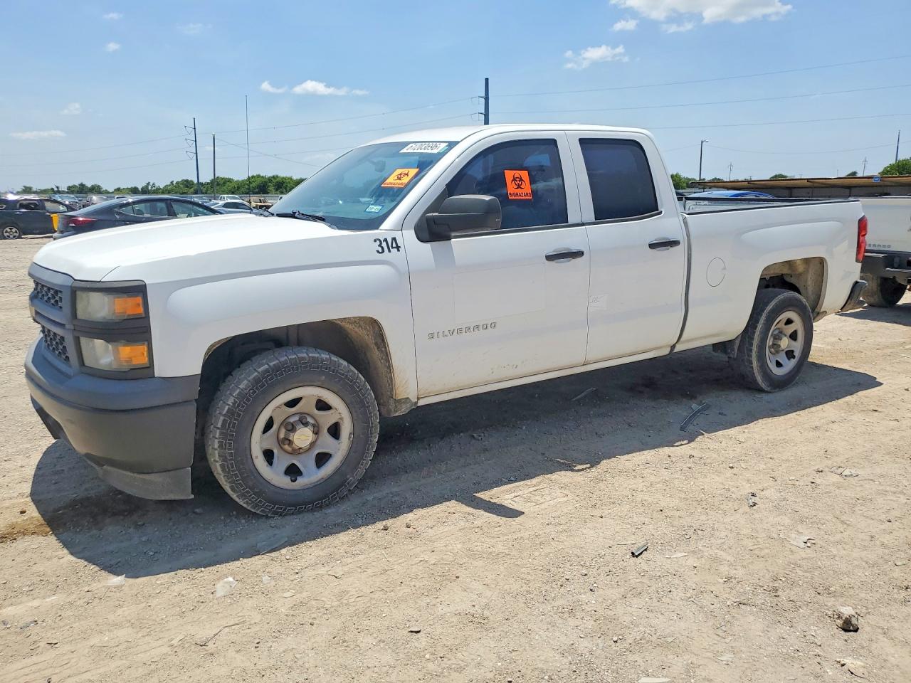 2015 Chevrolet Silverado C1500 White vin: 1GCRCPEC1FZ280719