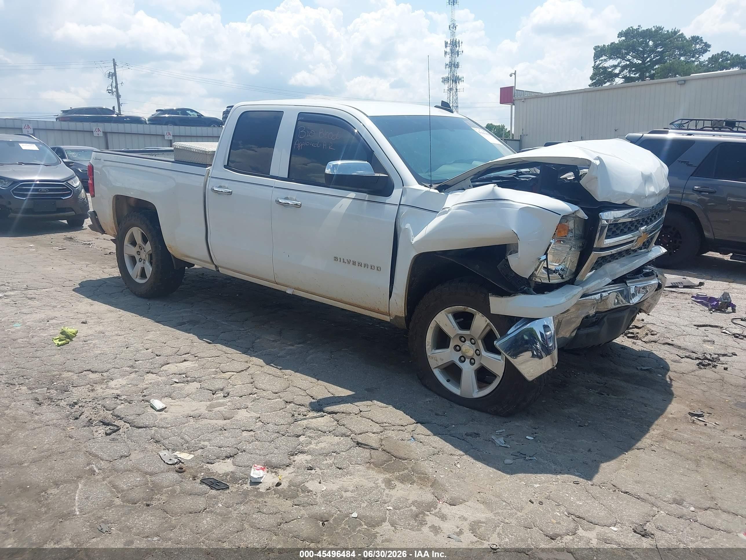 2015 Chevrolet Silverado 1500 Ls White vin: 1GCRCPEC1FZ443353