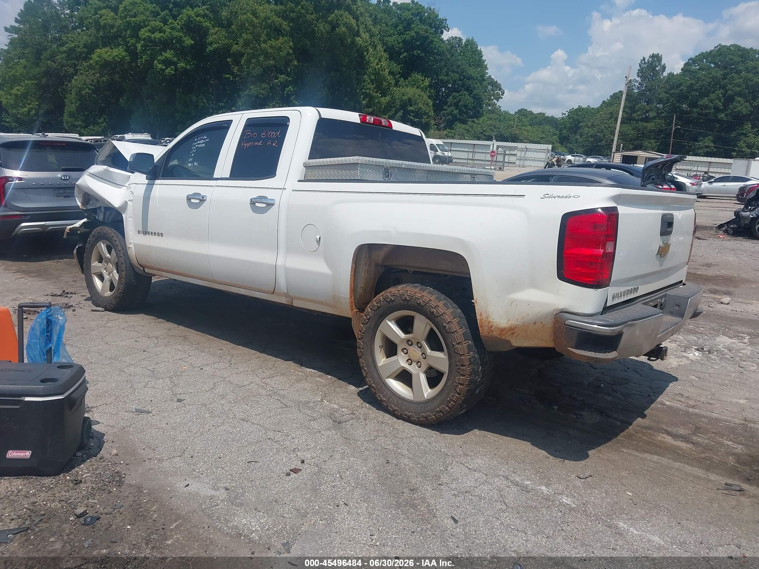 2015 Chevrolet Silverado 1500 Ls White vin: 1GCRCPEC1FZ443353
