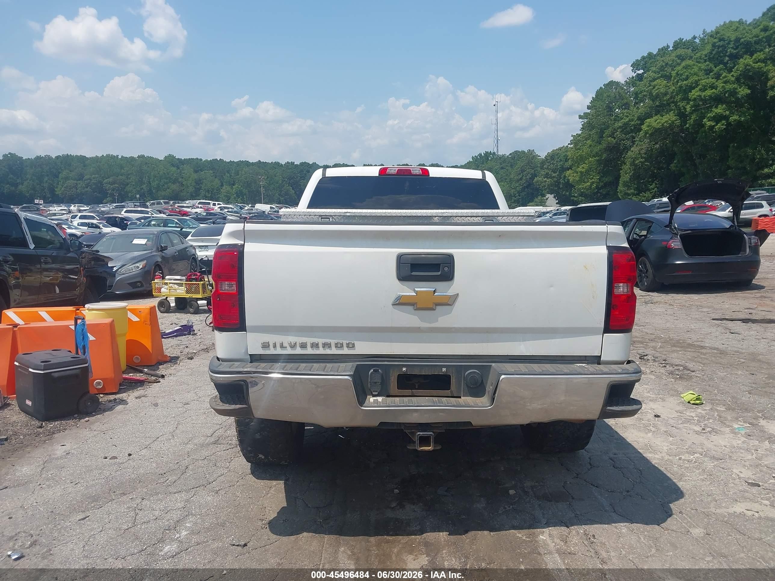 2015 Chevrolet Silverado 1500 Ls White vin: 1GCRCPEC1FZ443353
