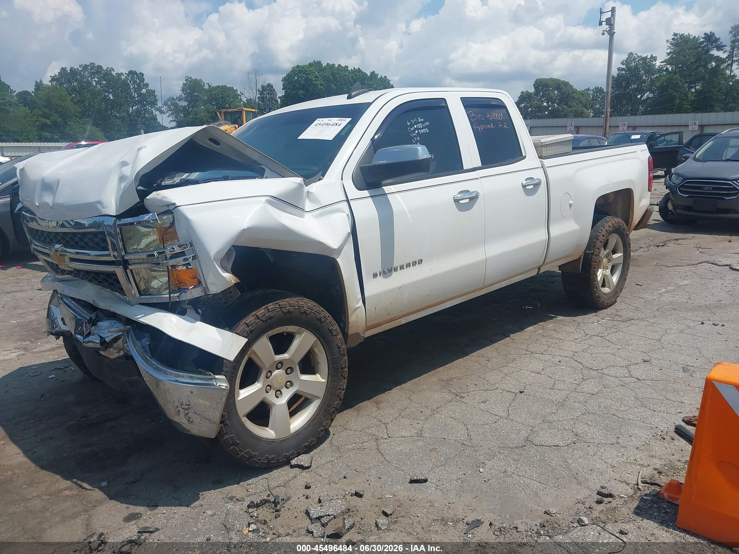 2015 Chevrolet Silverado 1500 Ls White vin: 1GCRCPEC1FZ443353