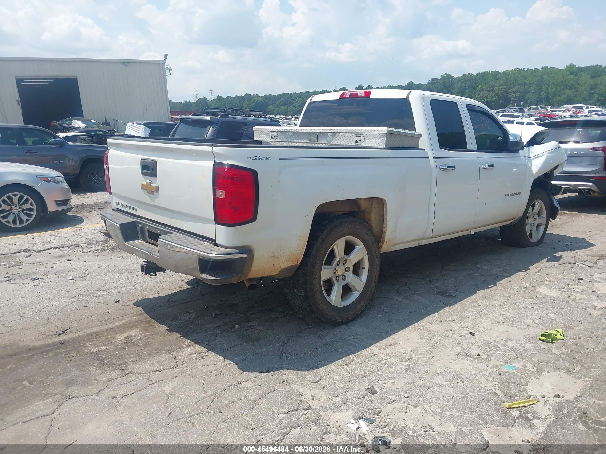 2015 Chevrolet Silverado 1500 Ls White vin: 1GCRCPEC1FZ443353