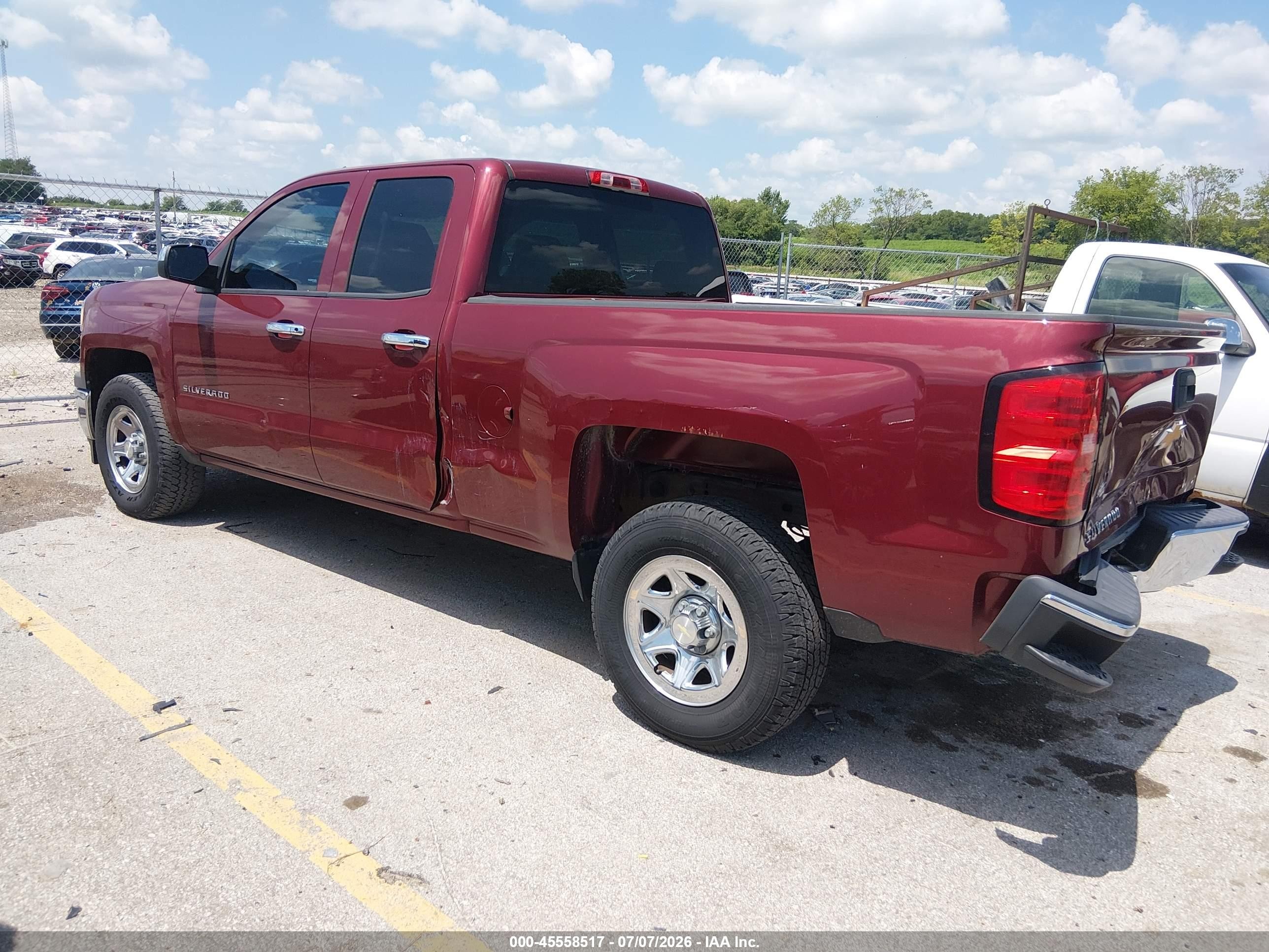 2014 Chevrolet Silverado 1500 Work Truck Red vin: 1GCRCPEC2EZ362974