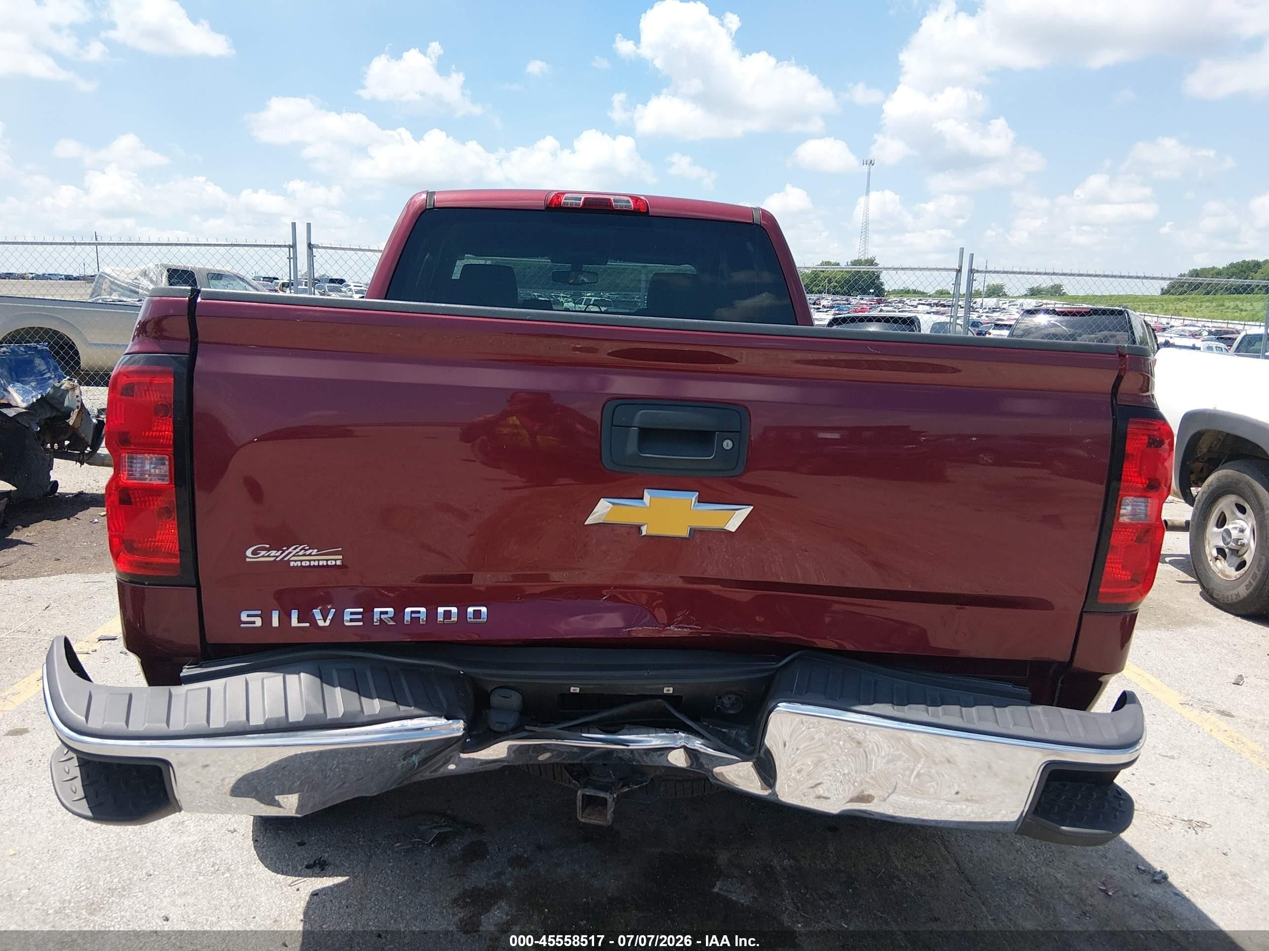 2014 Chevrolet Silverado 1500 Work Truck Red vin: 1GCRCPEC2EZ362974