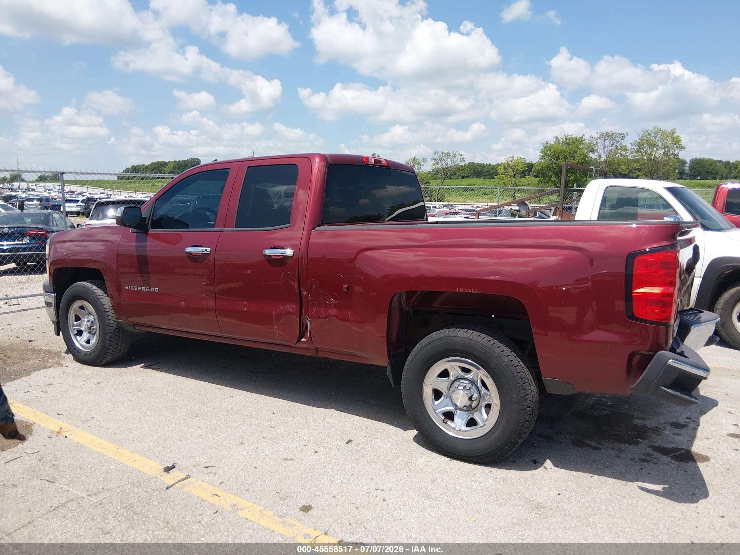 2014 Chevrolet Silverado 1500 Work Truck Red vin: 1GCRCPEC2EZ362974