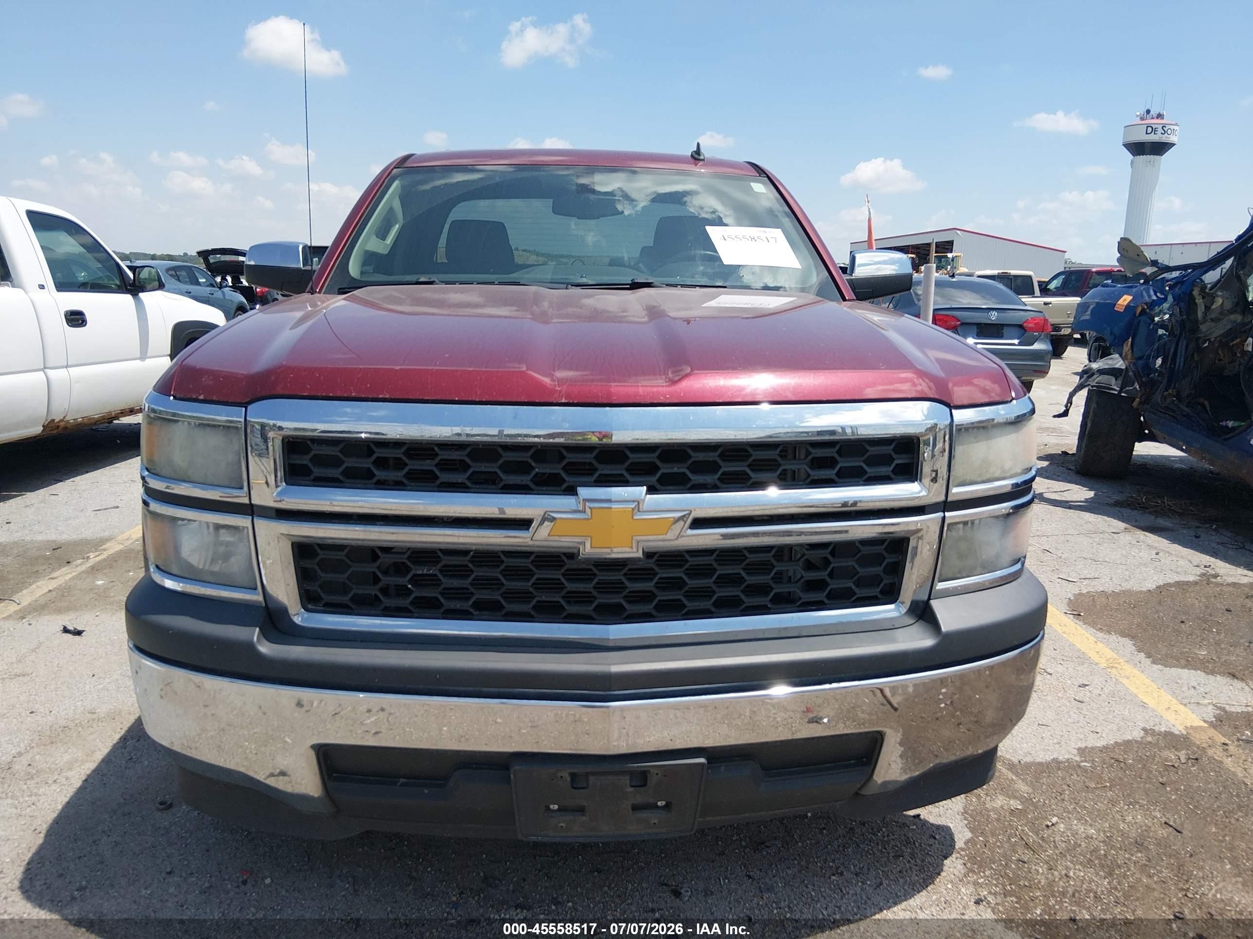 2014 Chevrolet Silverado 1500 Work Truck Red vin: 1GCRCPEC2EZ362974