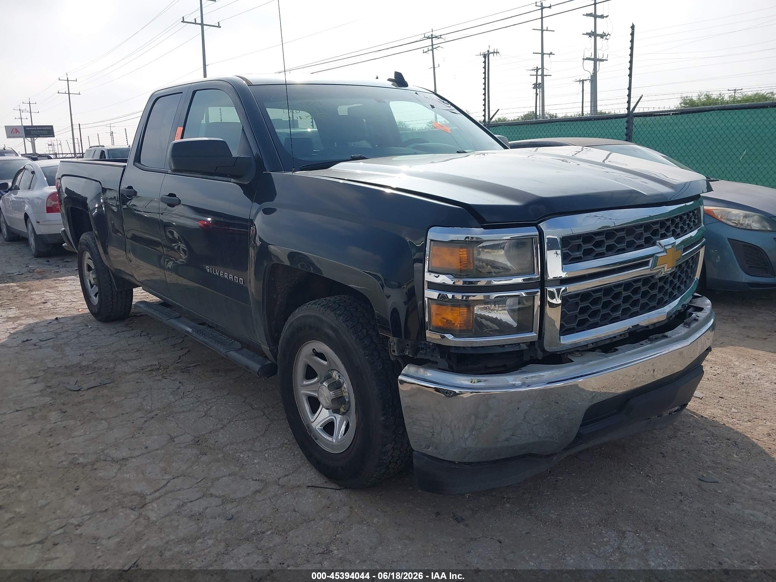 2015 Chevrolet Silverado 1500 Ls Black vin: 1GCRCPEC2FZ152554
