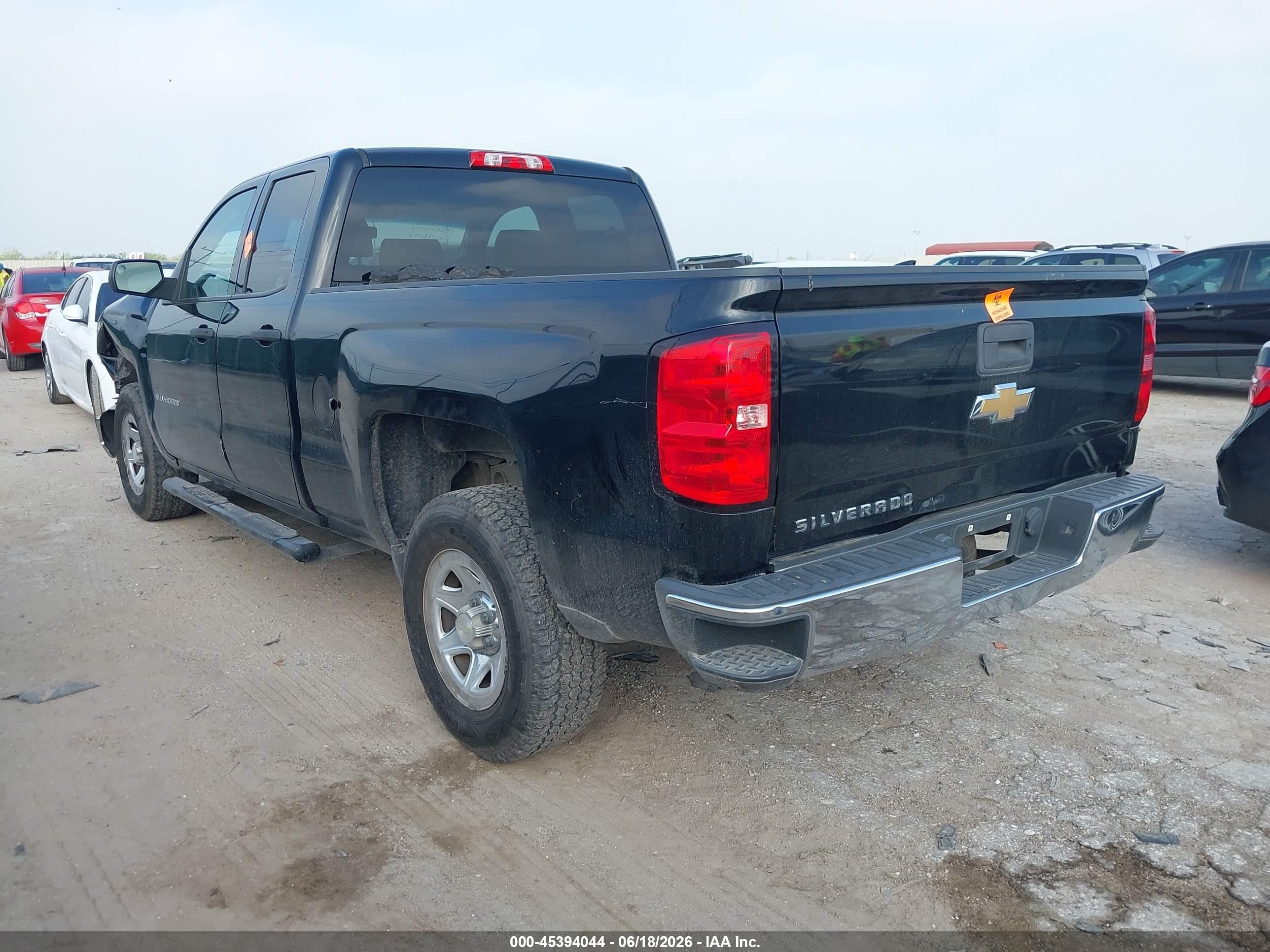 2015 Chevrolet Silverado 1500 Ls Black vin: 1GCRCPEC2FZ152554