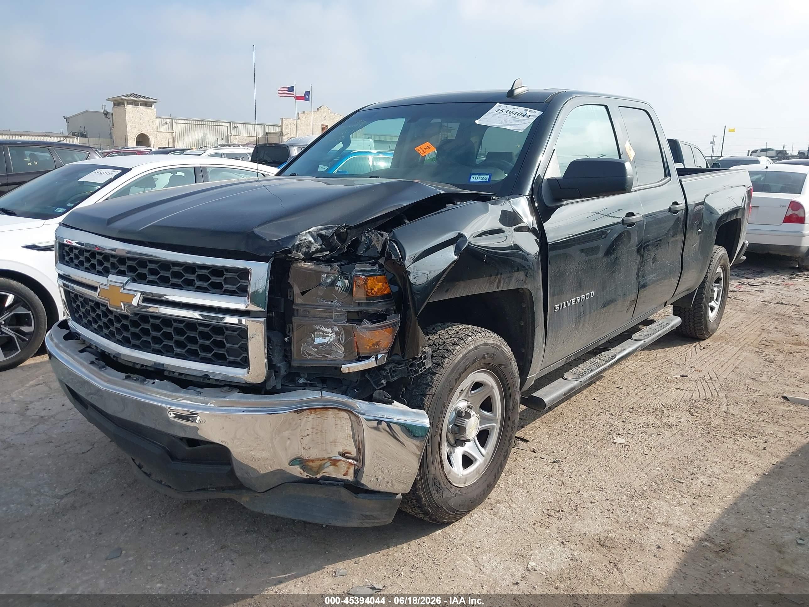 2015 Chevrolet Silverado 1500 Ls Black vin: 1GCRCPEC2FZ152554