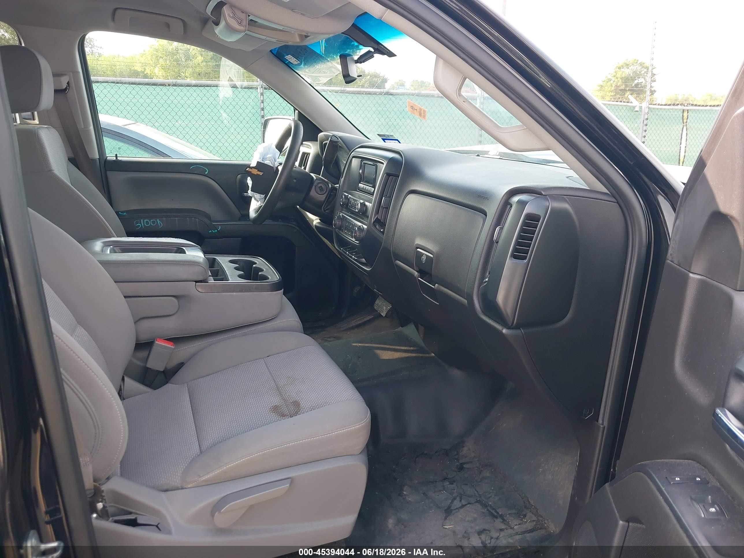 2015 Chevrolet Silverado 1500 Ls Black vin: 1GCRCPEC2FZ152554