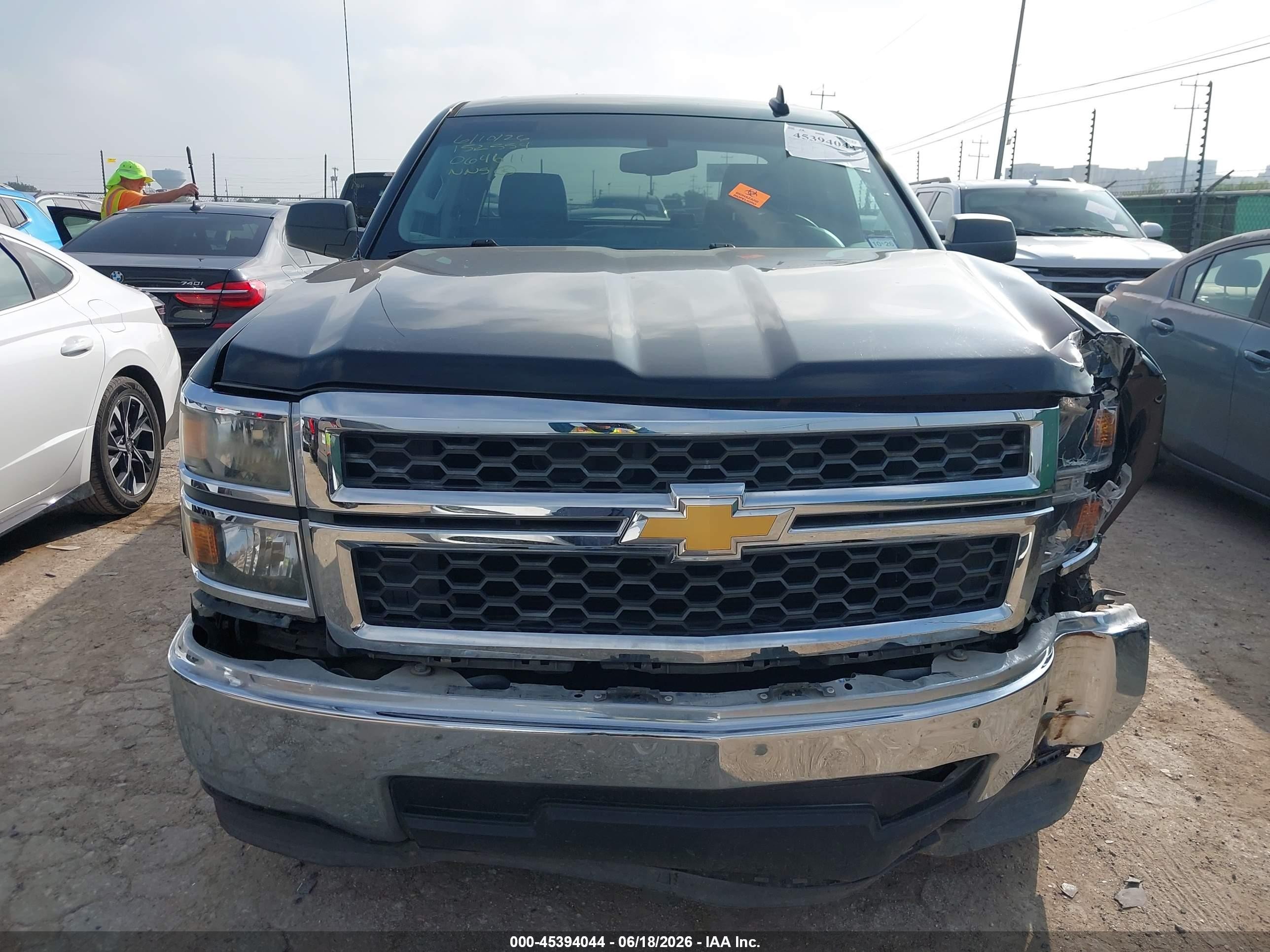 2015 Chevrolet Silverado 1500 Ls Black vin: 1GCRCPEC2FZ152554