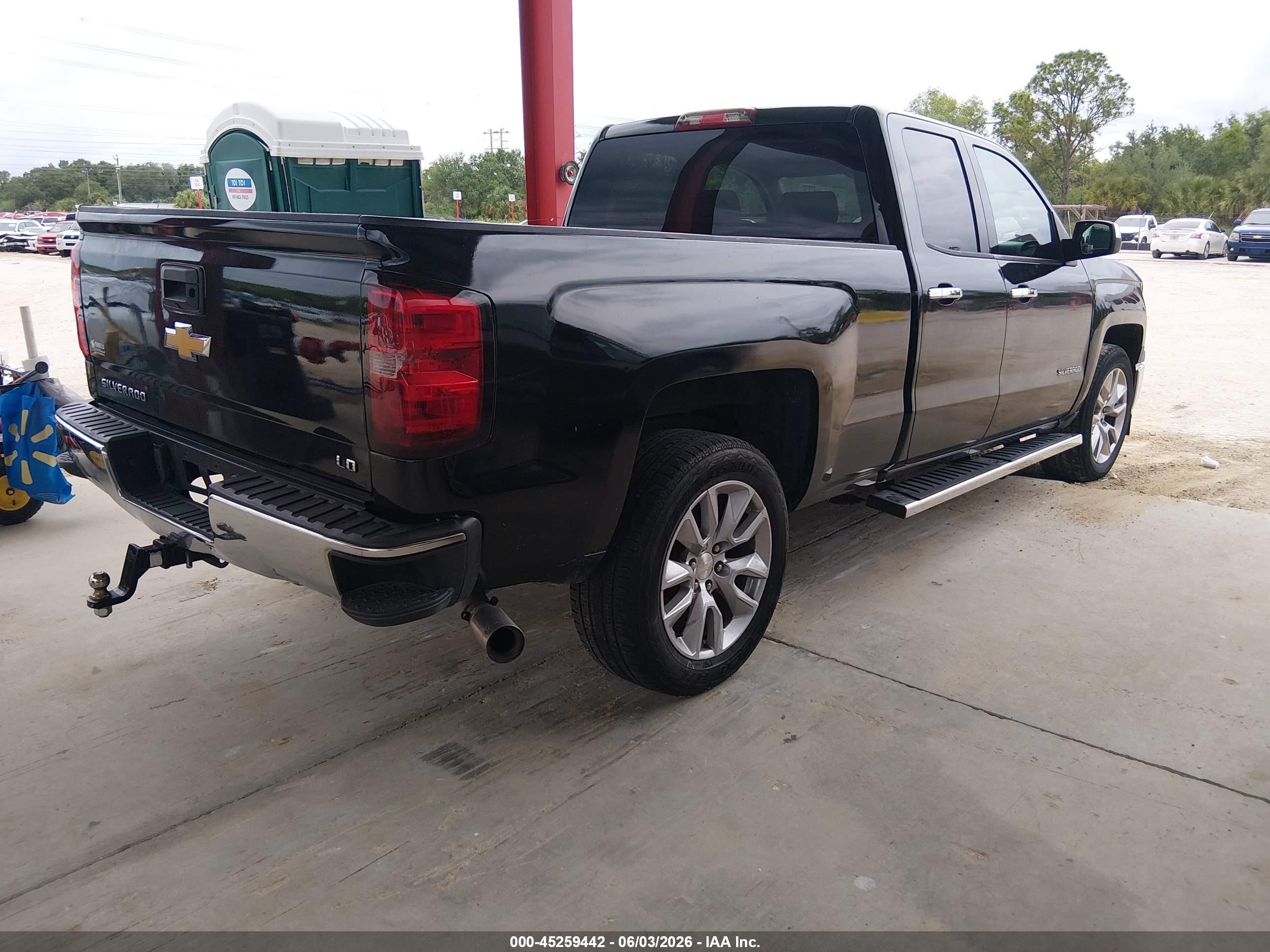 2015 Chevrolet Silverado 1500 Ls Black vin: 1GCRCPEC3FZ309797