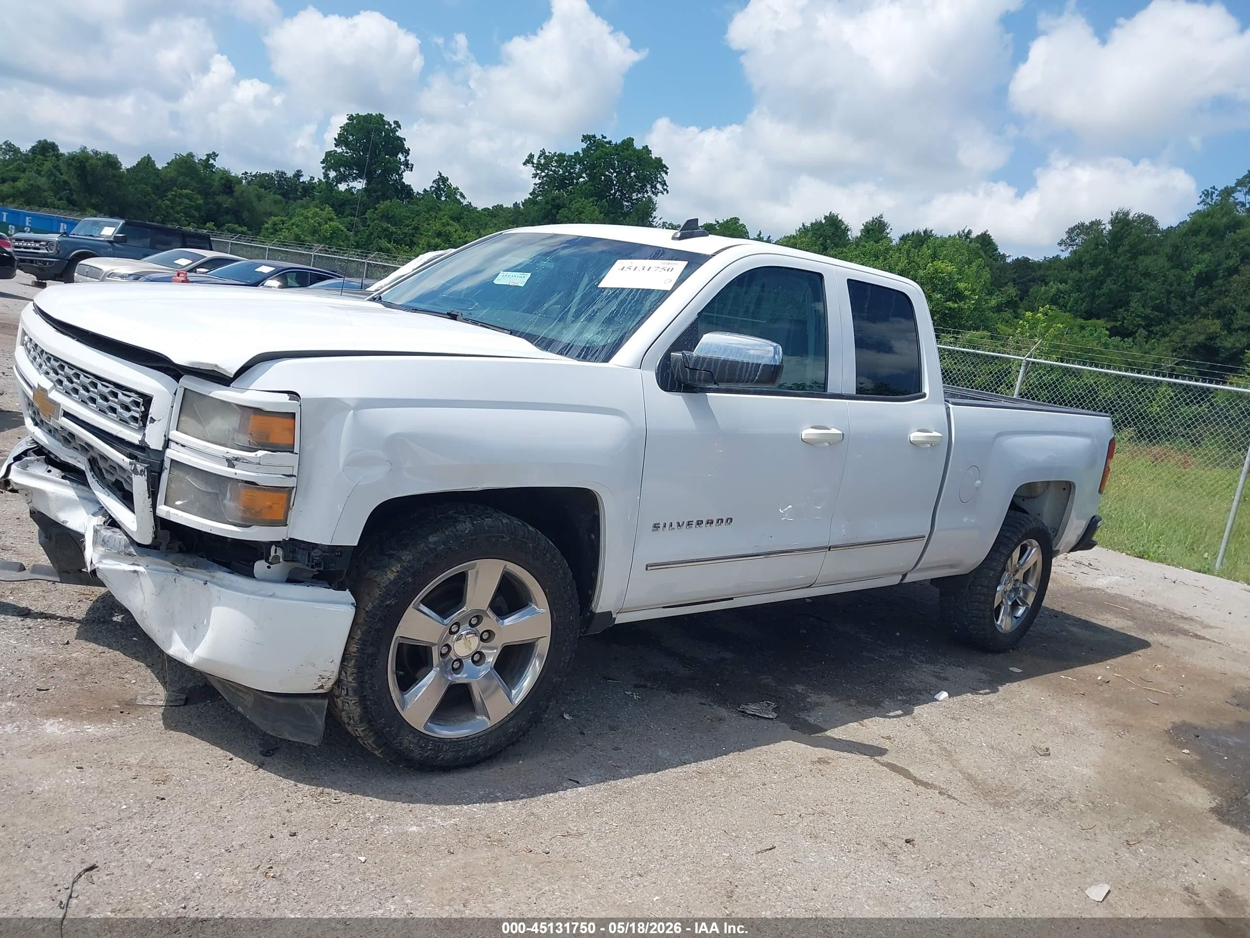 2015 Chevrolet Silverado 1500 Wt Белый vin: 1GCRCPEC5FZ290976