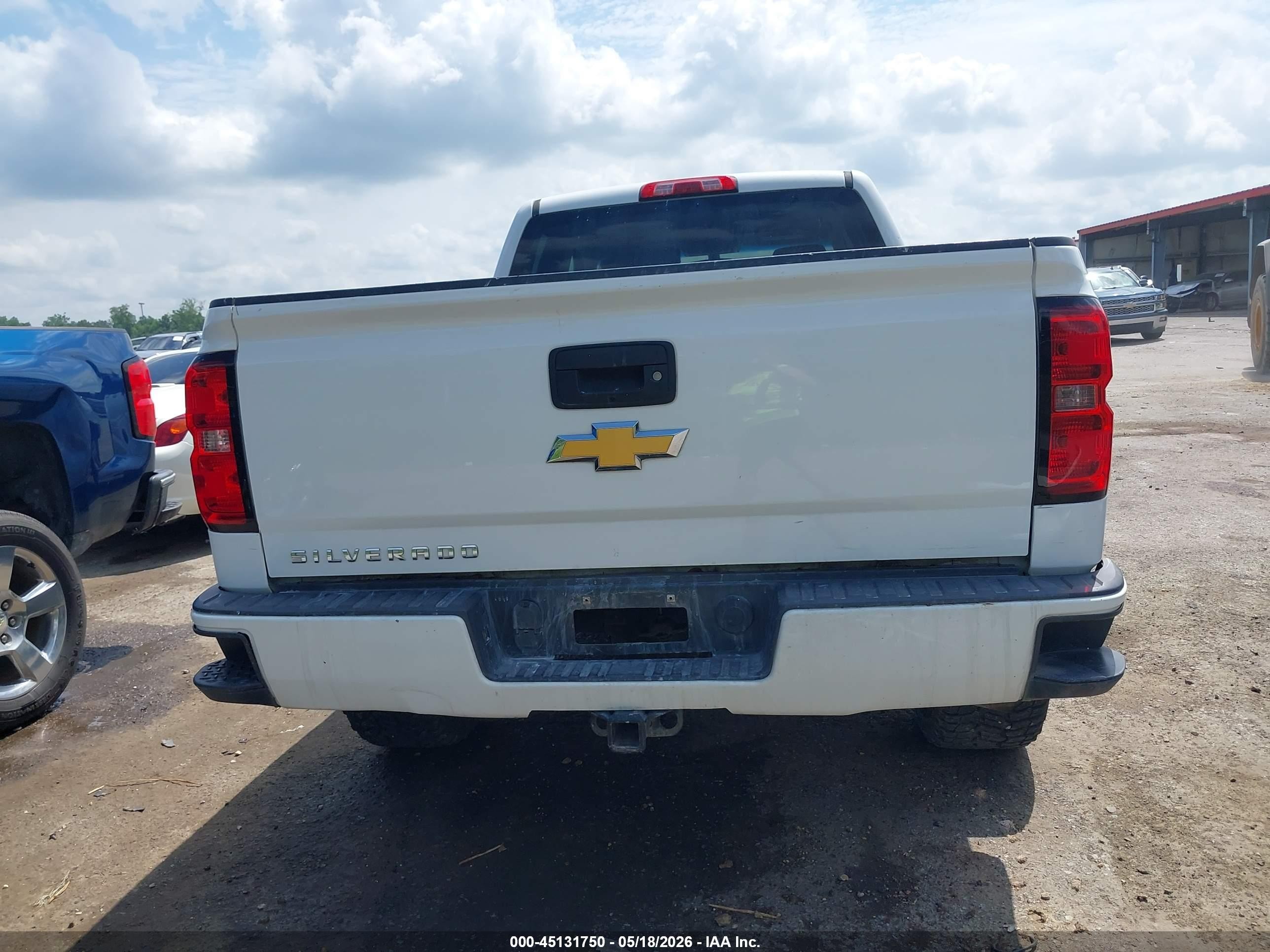 2015 Chevrolet Silverado 1500 Wt Белый vin: 1GCRCPEC5FZ290976