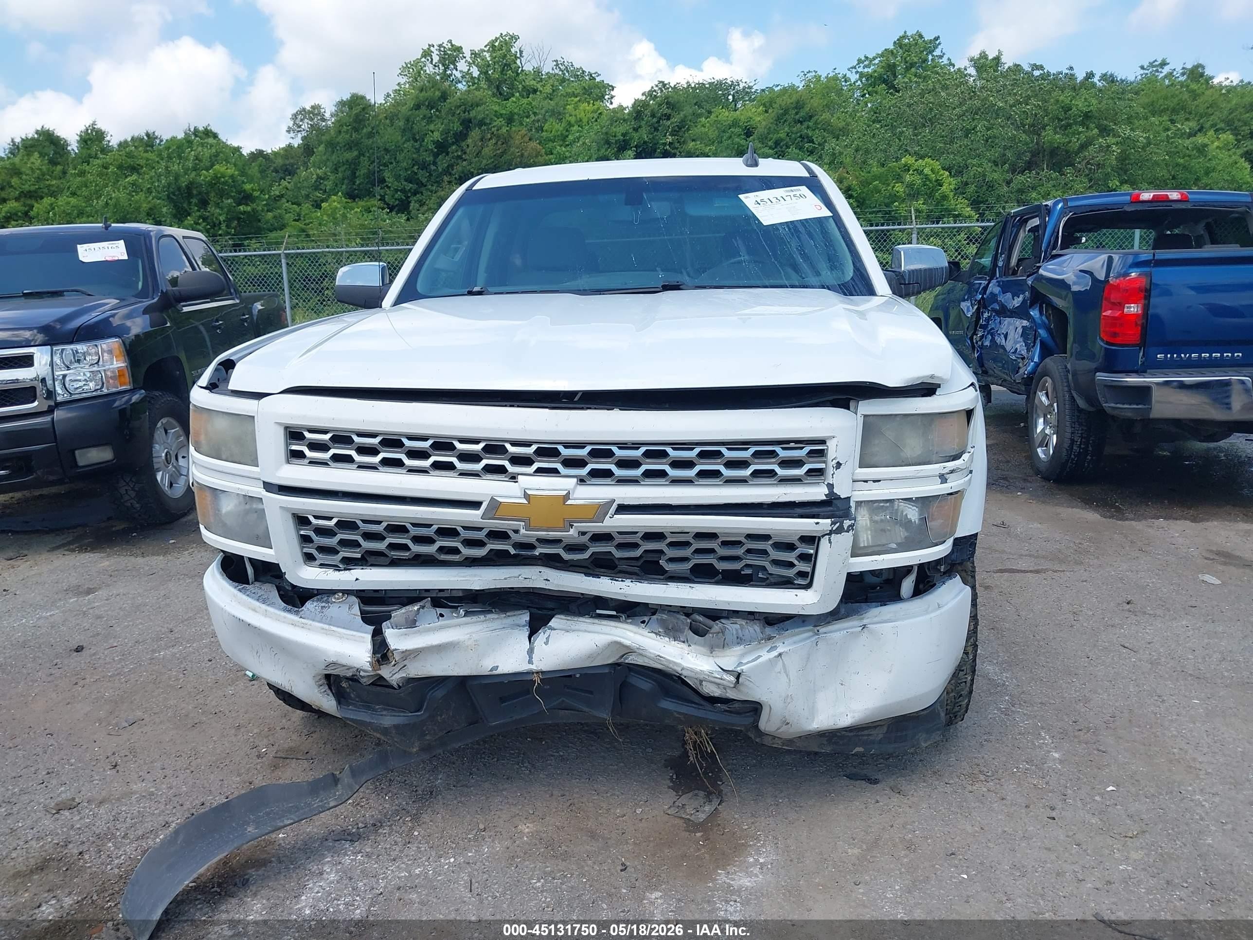 2015 Chevrolet Silverado 1500 Wt Белый vin: 1GCRCPEC5FZ290976