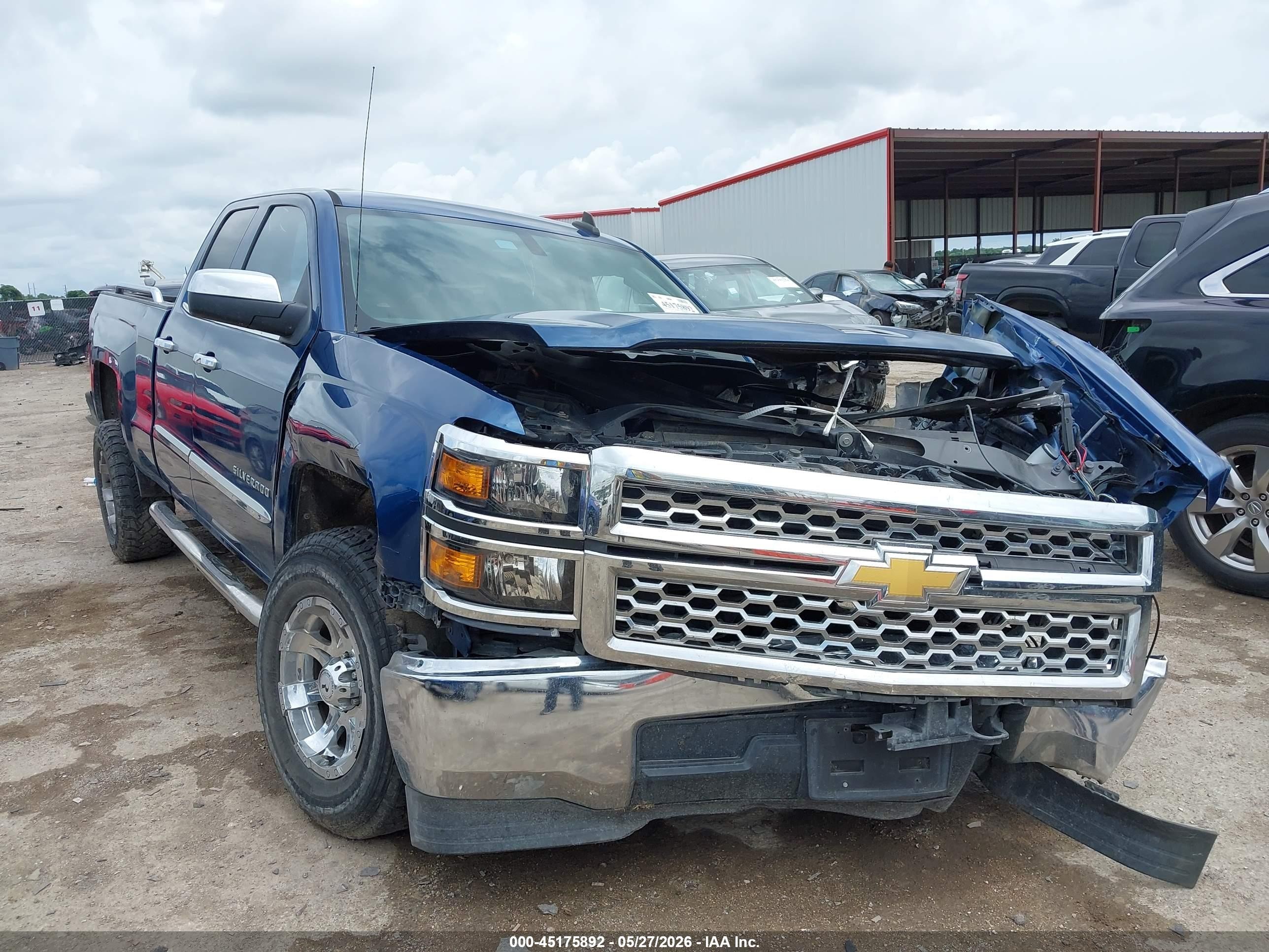 2015 Chevrolet Silverado 1500 Ls Blue vin: 1GCRCPEC5FZ436244